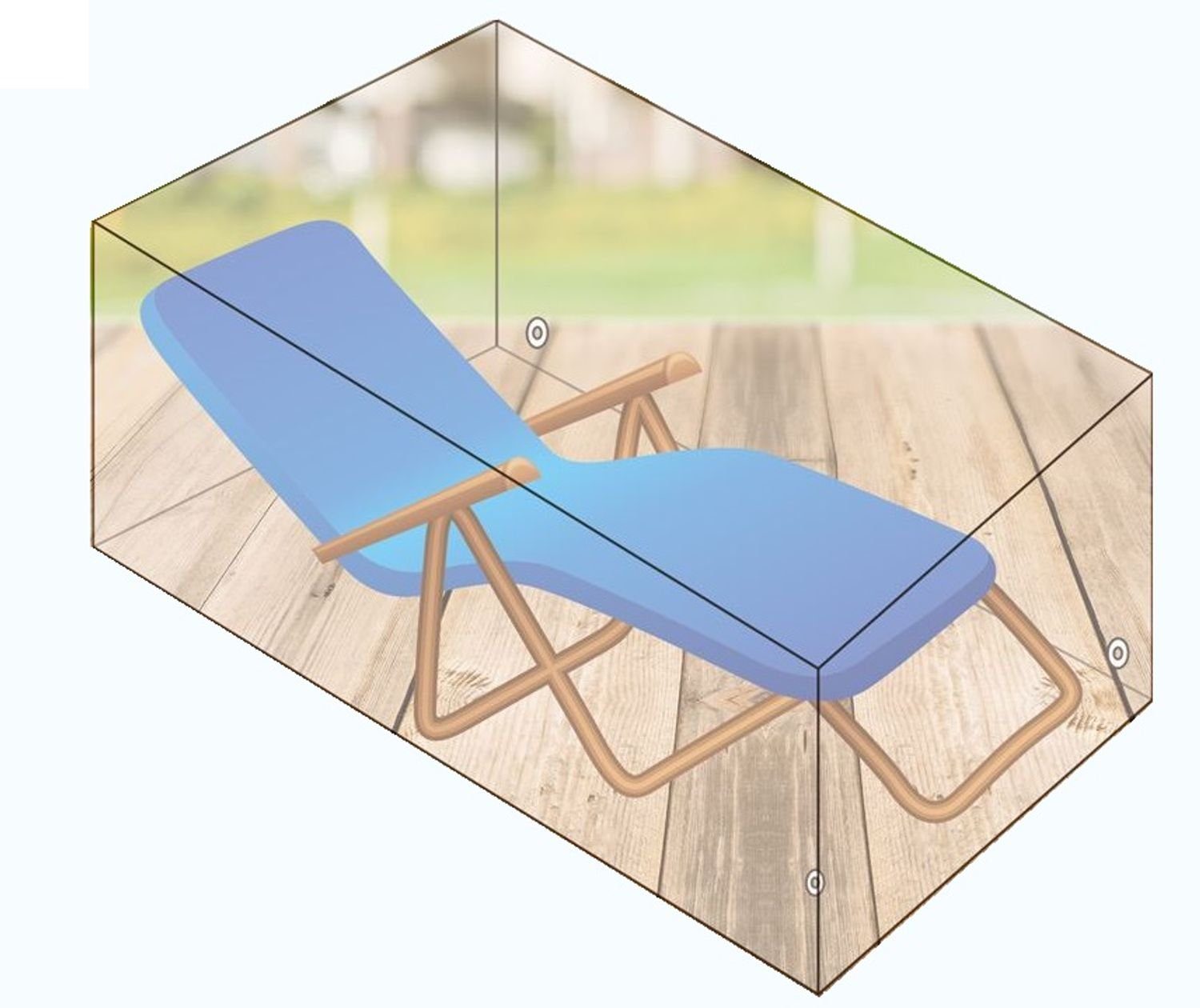 BURI Schutzplane Abdeckhaube anthrazit für Gartenliege günstig online kaufen