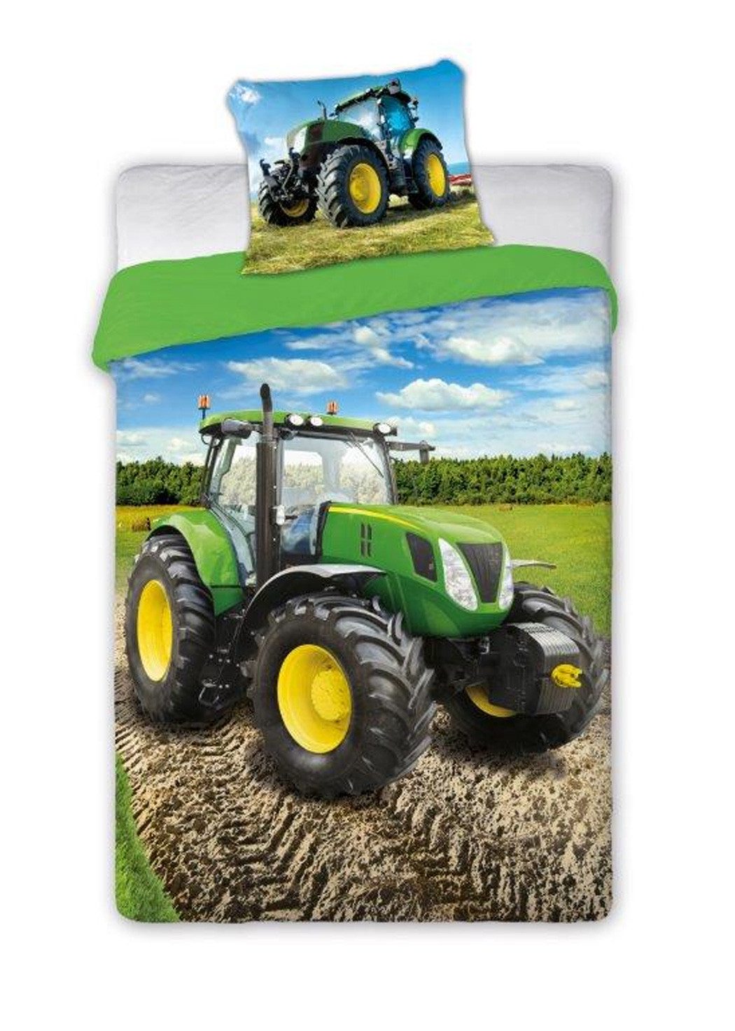 texpot Bettwäsche Traktor Feld Bettwäsche Garnitur, 2 teilig
