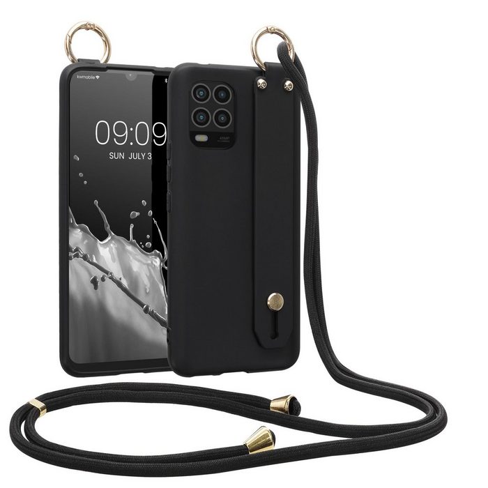 kwmobile Handyhülle Hülle für Xiaomi Mi 10 Lite (5G) Handyhülle mit Schlaufe Ring - Handy Cover Case
