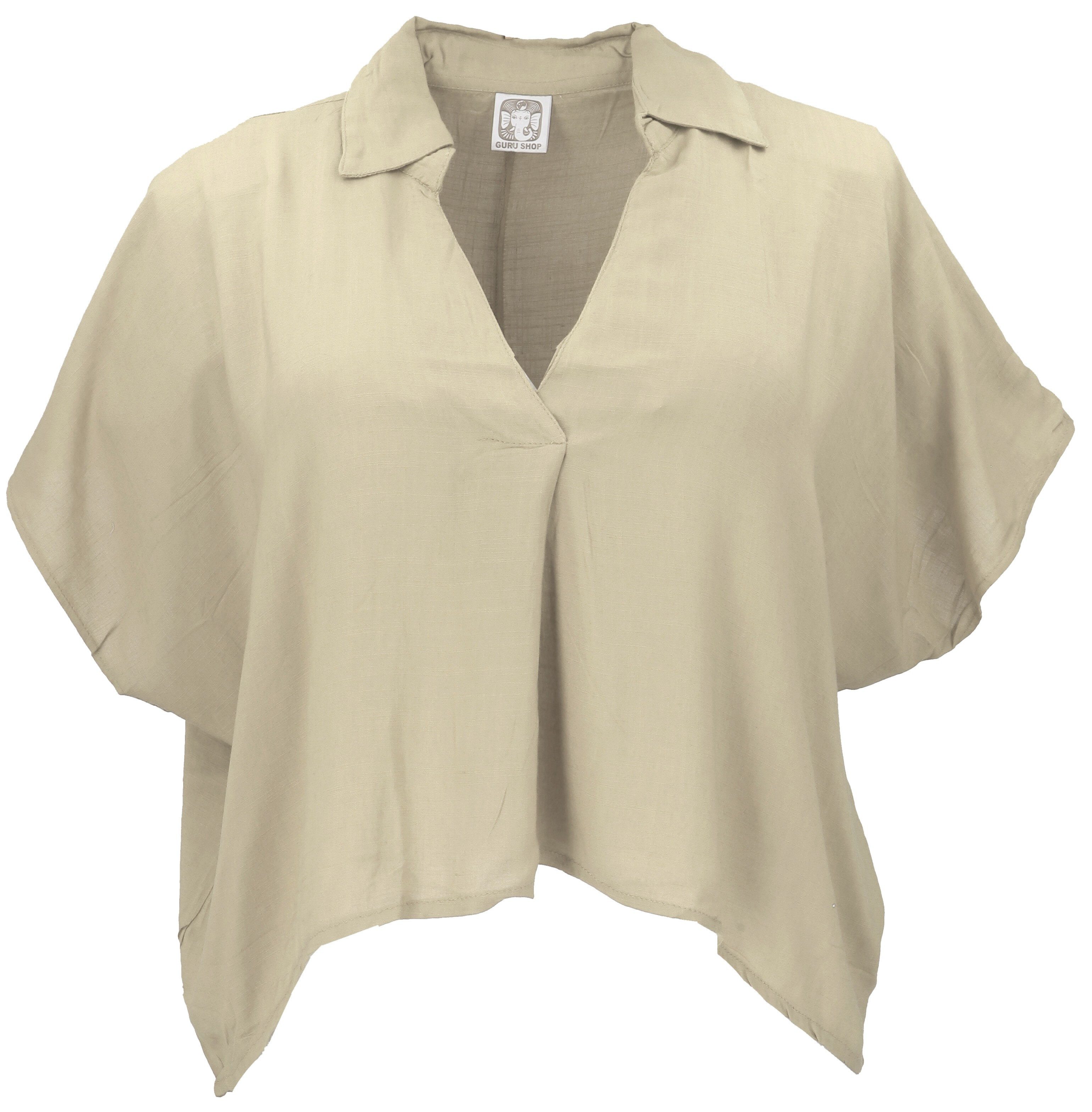 Guru-Shop Longbluse Weites Boho Blusentop mit günstig online kaufen