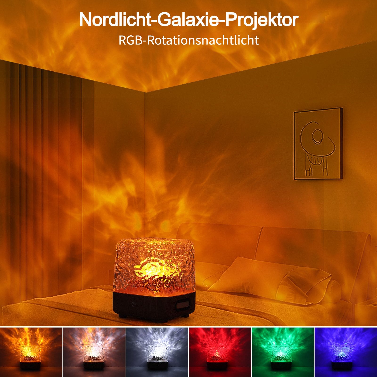 BlingBin LED Nachtlicht LED Sternenhimmel Projektor Kinder, 16 Farben Wasse günstig online kaufen