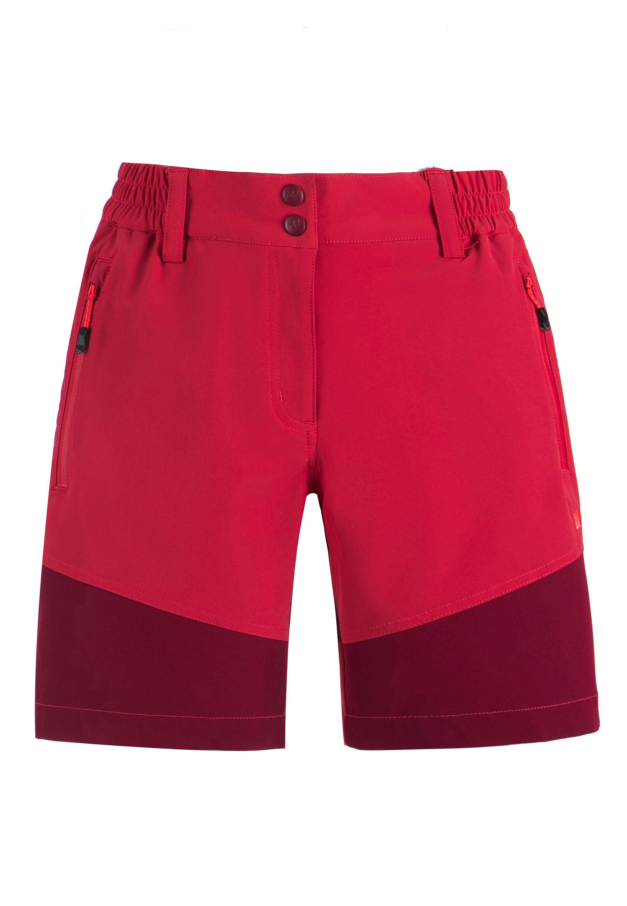 mit extra Funktionsstretch WHISTLER rot komfortablem LALA Shorts