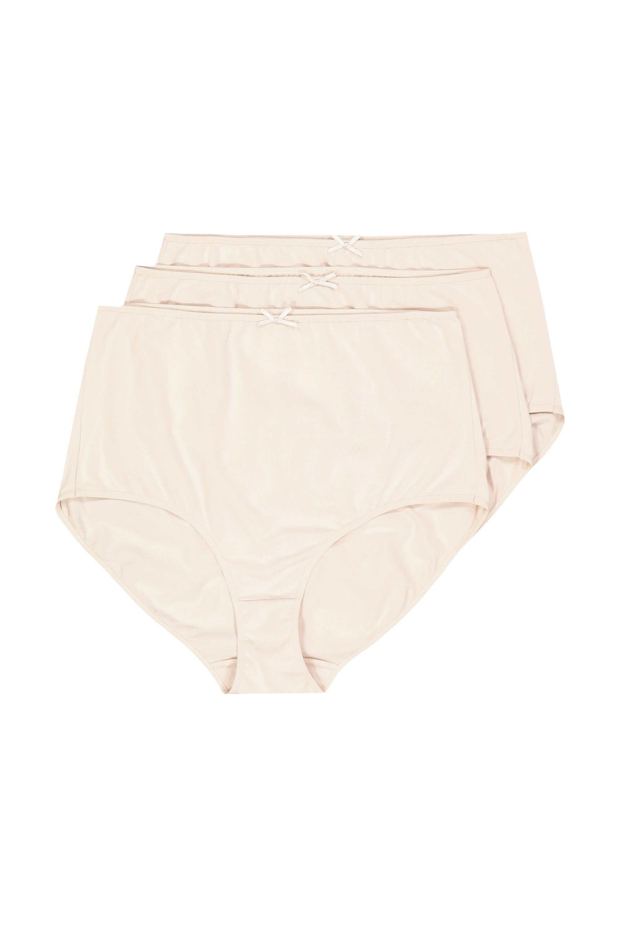 Ulla Popken Slip Maxislips 3er-Pack einfarbig