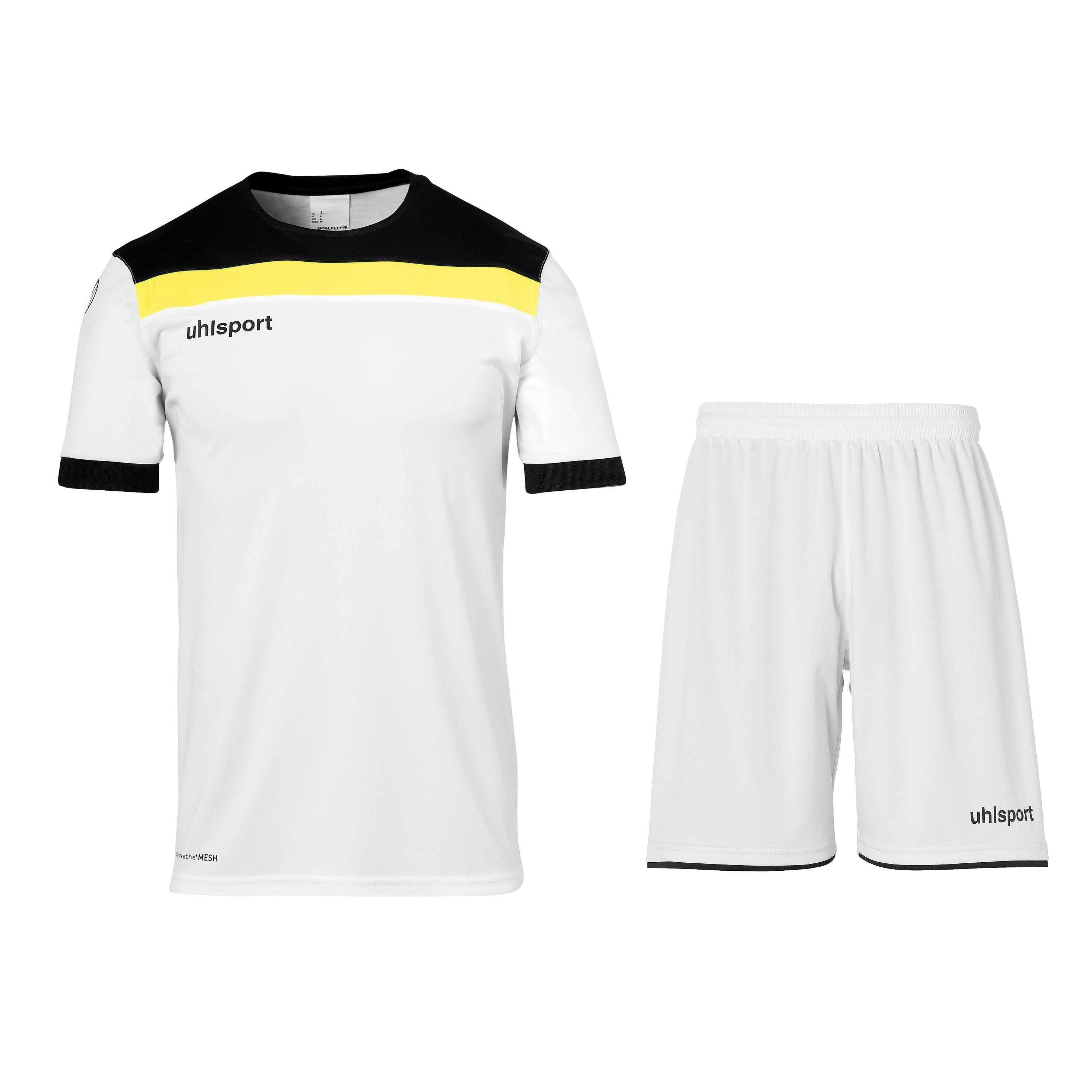 uhlsport (2-tlg) uhlsport OFFENSE SET Torwartbekleidung Sportanzug gelb 23 weiß/schwarz/fluo