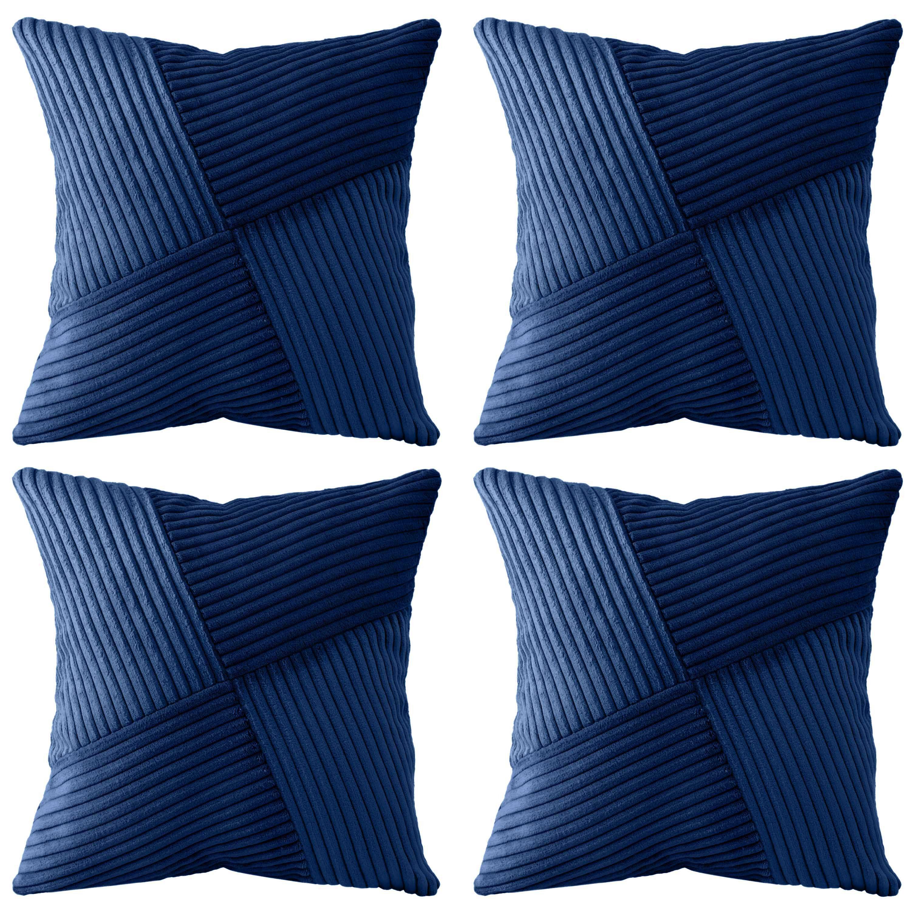 Amilian Kissenhüllen - 4er Set Kissenbezug, Kissenbezüge - Zierkissenbezüge günstig online kaufen