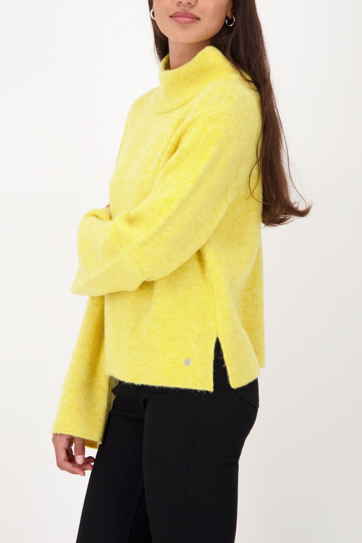 Monari Strickpullover Regular fit mit Stehkragen günstig online kaufen