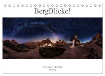 CALVENDO Wandkalender BergBlicke! (Tischkalender 2025 DIN A5 quer), CALVENDO Monatskalender