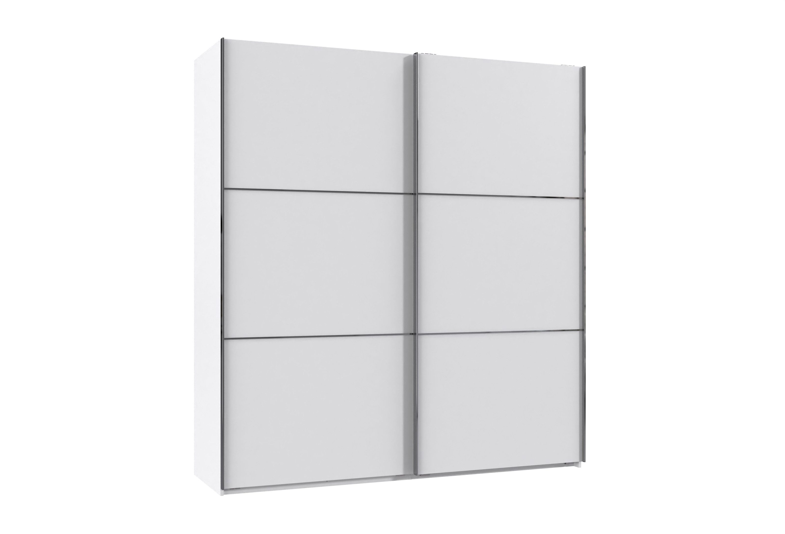 freiraum Schwebetürenschrank Schwebetürenschrank >indiana A in WEISS - 200x216x65cm (BxHxT)