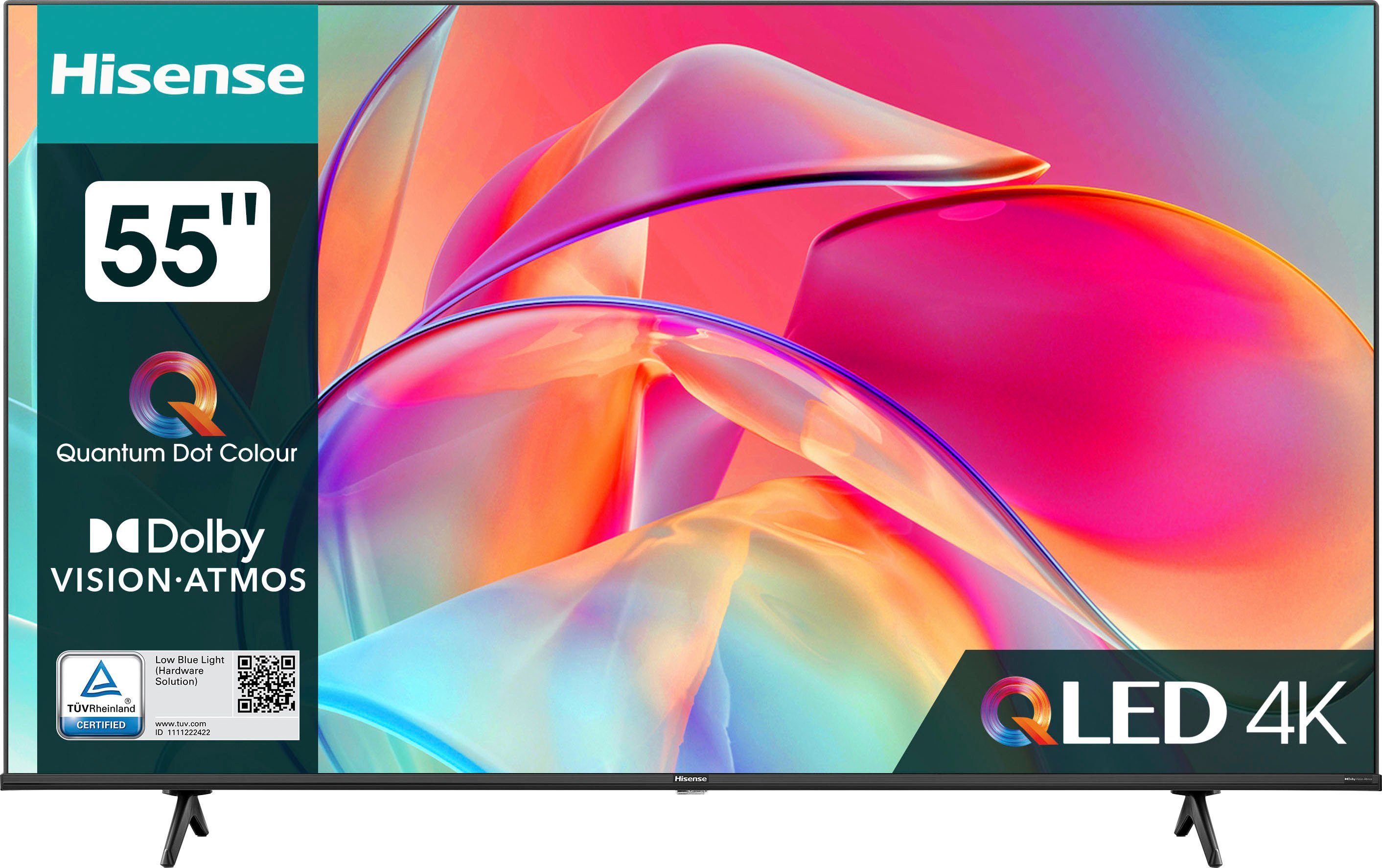 Hisense 55E77KQ QLED-Fernseher (139 cm/55 Zoll, 4K Ultra HD, Smart-TV)