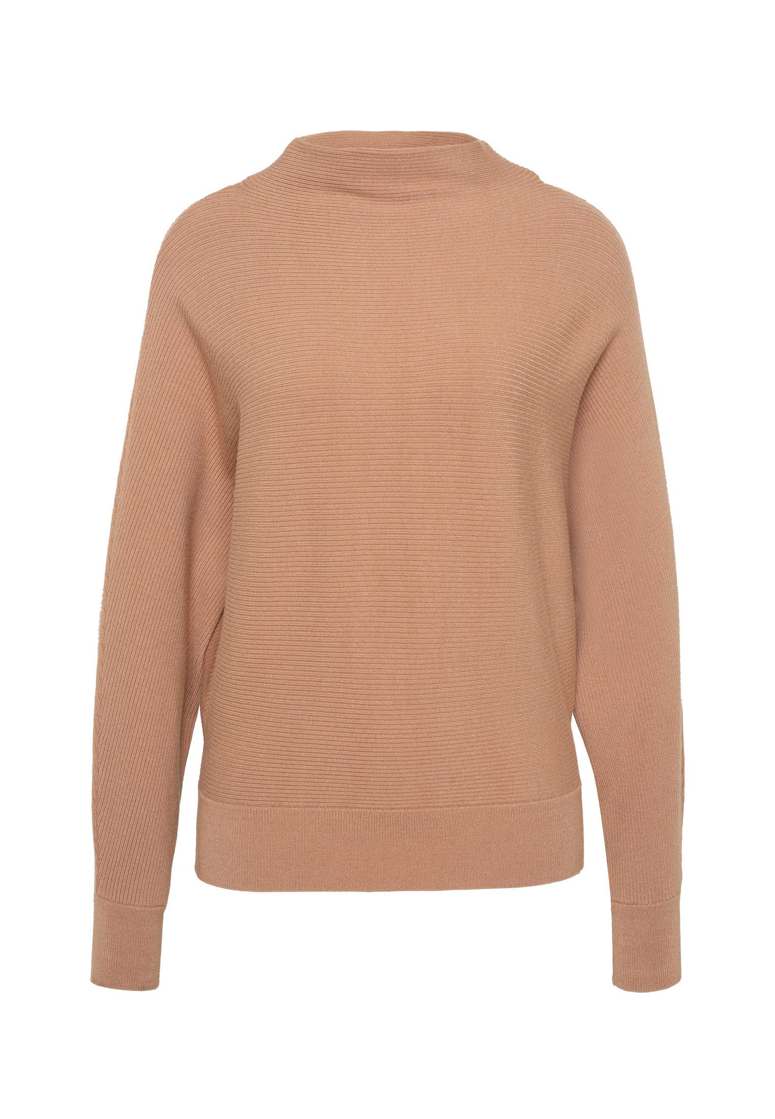 Zero Strickpullover Damen strukturiert mit Stehkragen (1-tlg) Plain/ohne De günstig online kaufen