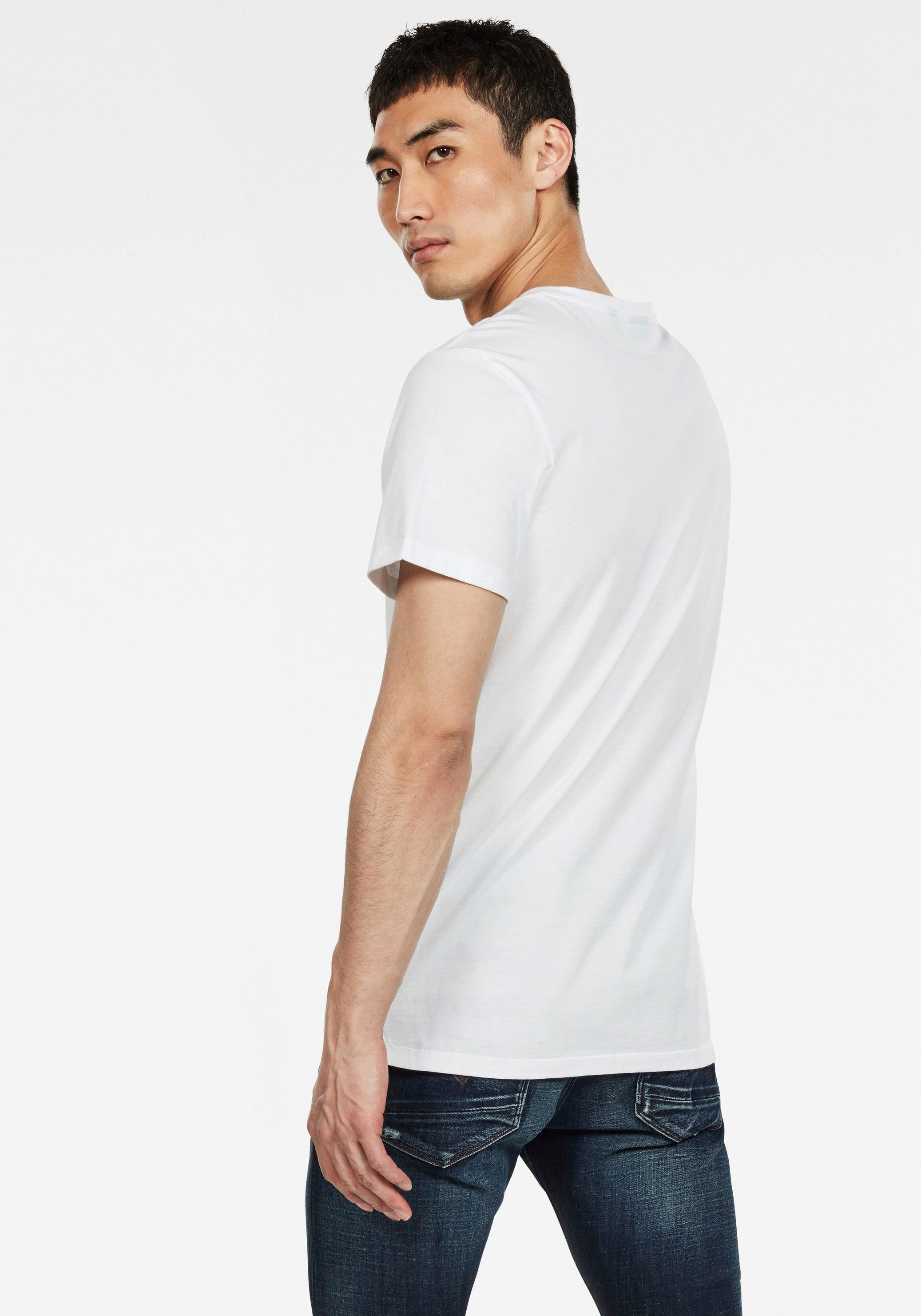 G-STAR T-Shirt Base-S T-Shirt mit kleinem Logo-Detail