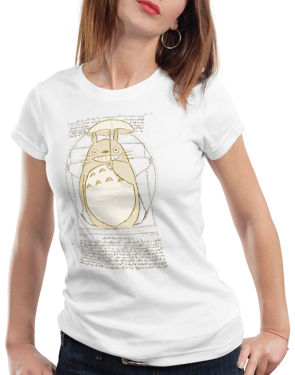 style3 T-Shirt Vitruvianischer Totoro neko anime günstig online kaufen