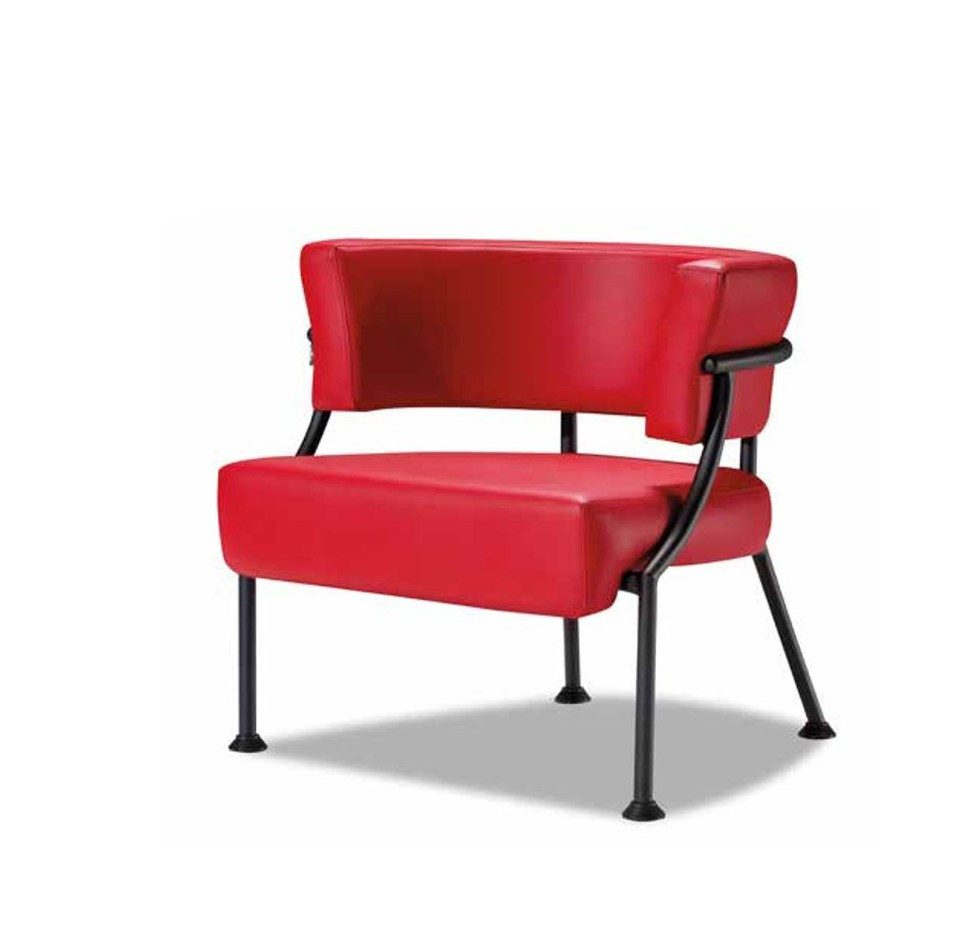 Xlmoebel Sessel Luxuriöser Roter Designer Leder Club Einsitzer (1-St., Einzelsessel), Made in Europa