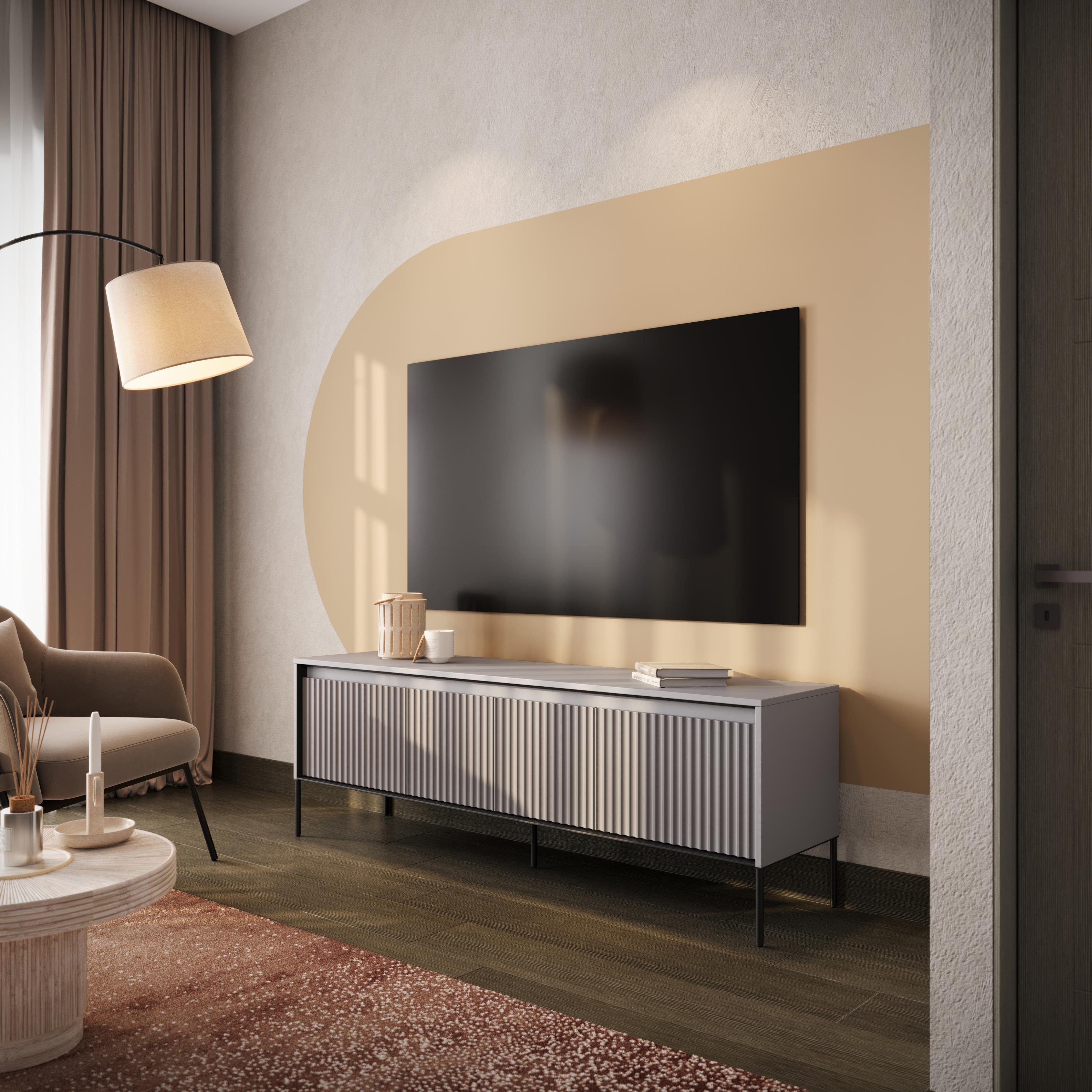 Compleo TV-Schrank FLORE mit 4 Klappen/Türen, günstig online kaufen