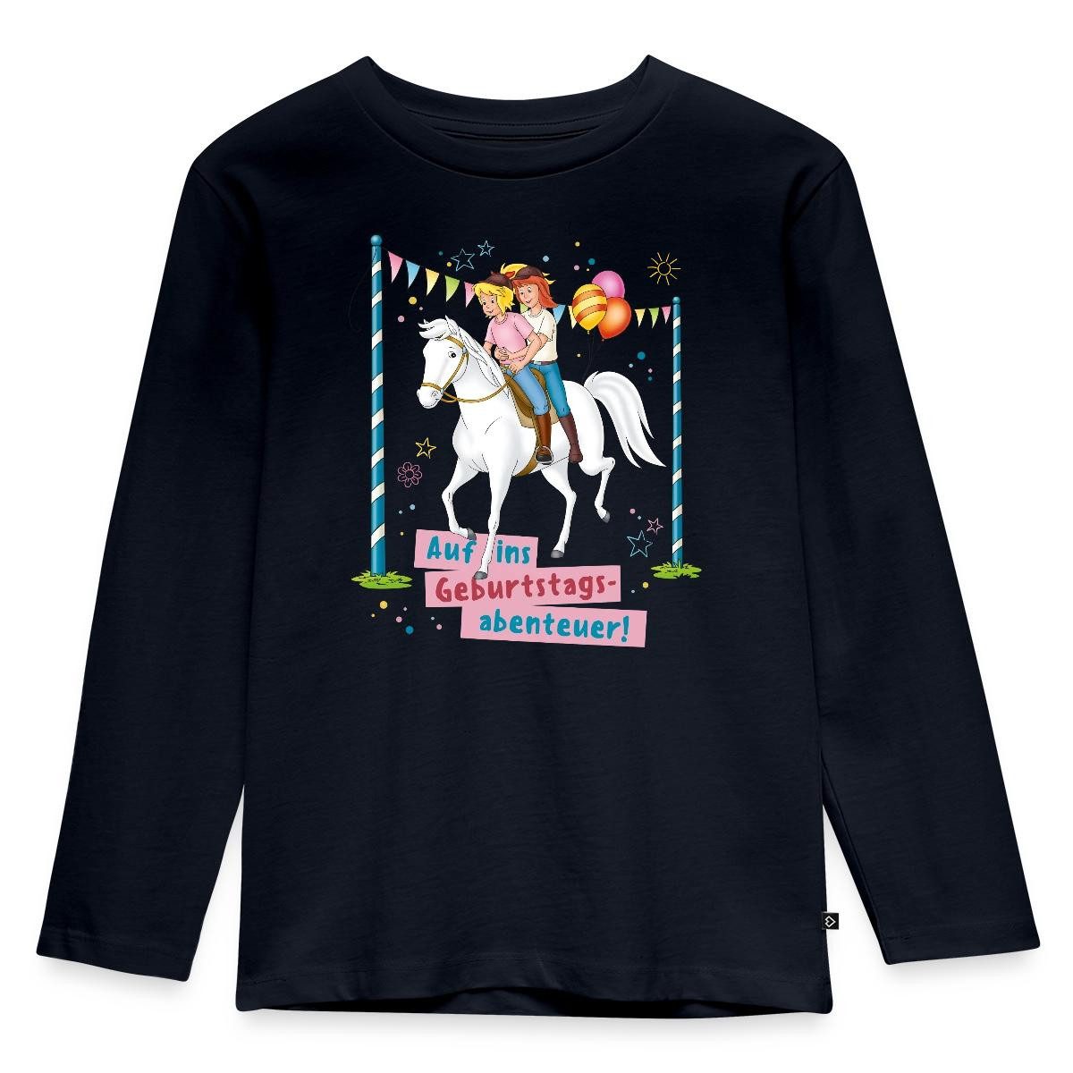 T-Shirt Bibi & Tina Auf Ins Geburtstagsabenteuer Geburtstag Kinder Premium Lan