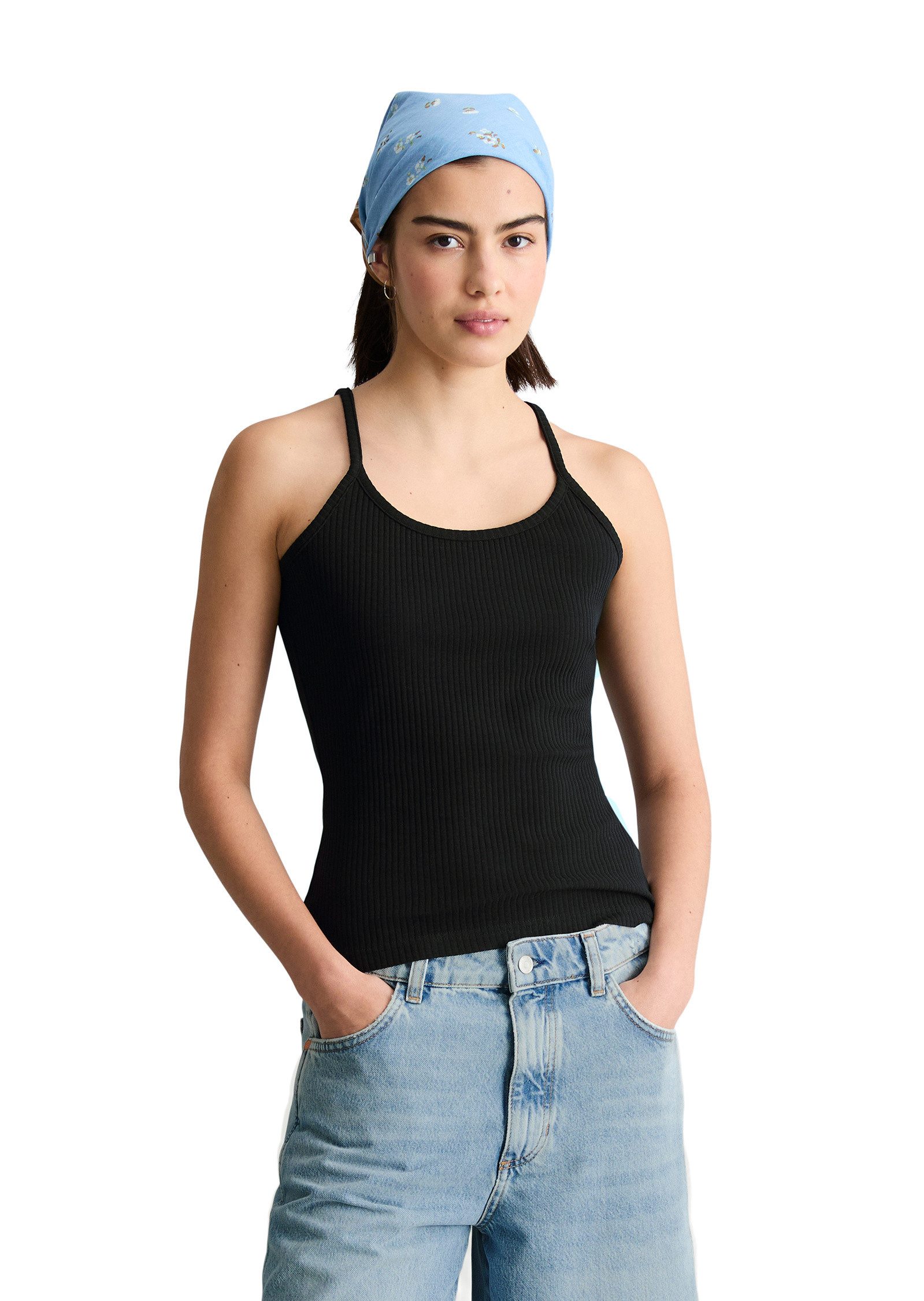 Marc O'Polo DENIM T-Shirt aus Rippjersey