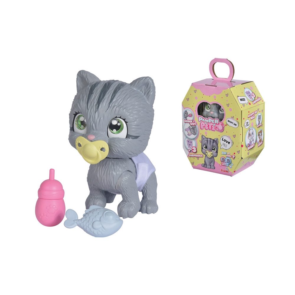 Simba Dickie Spielfigur Pamper Petz mit Plüschkatze