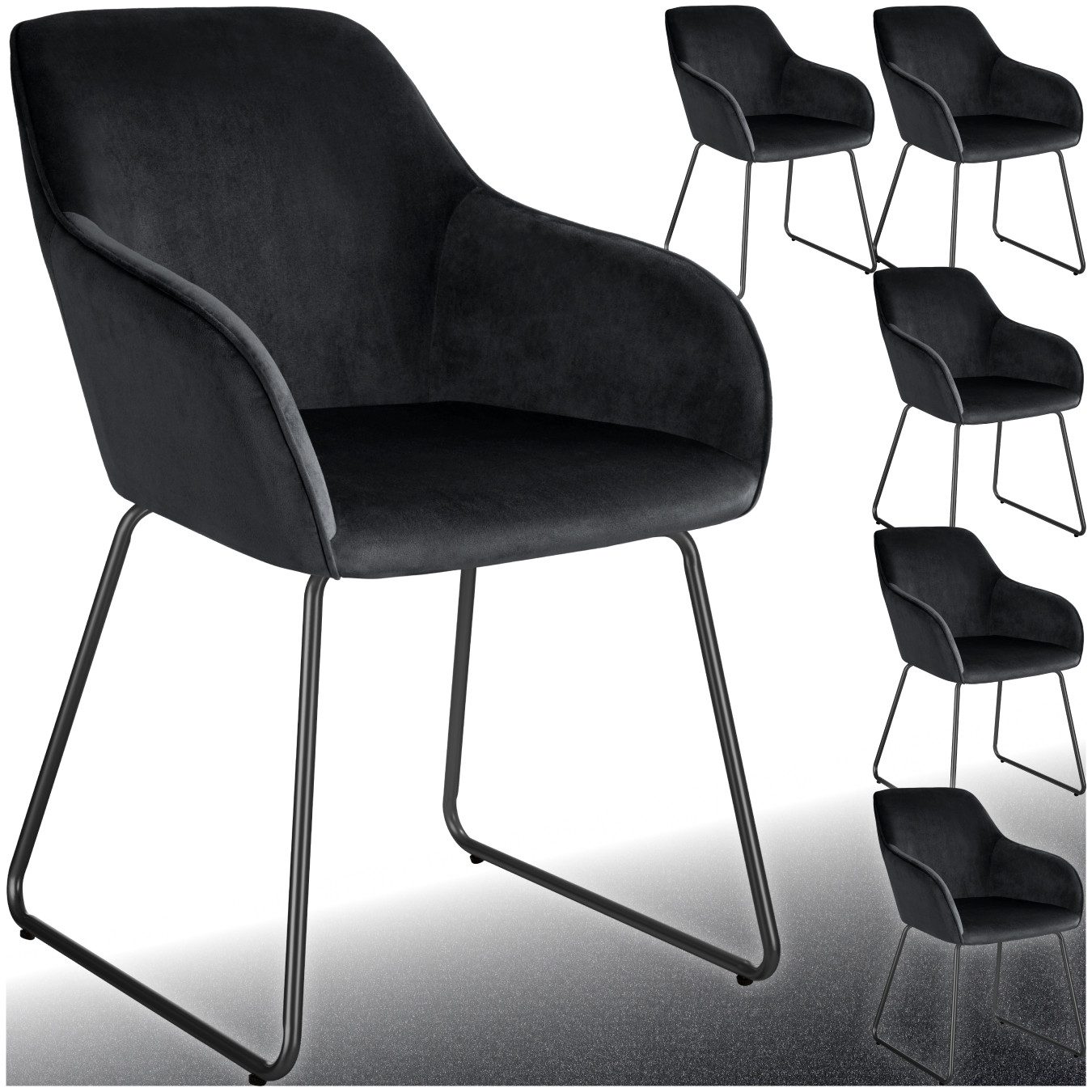 tectake Esszimmerstuhl Jeane (Set, 6 St), günstig online kaufen