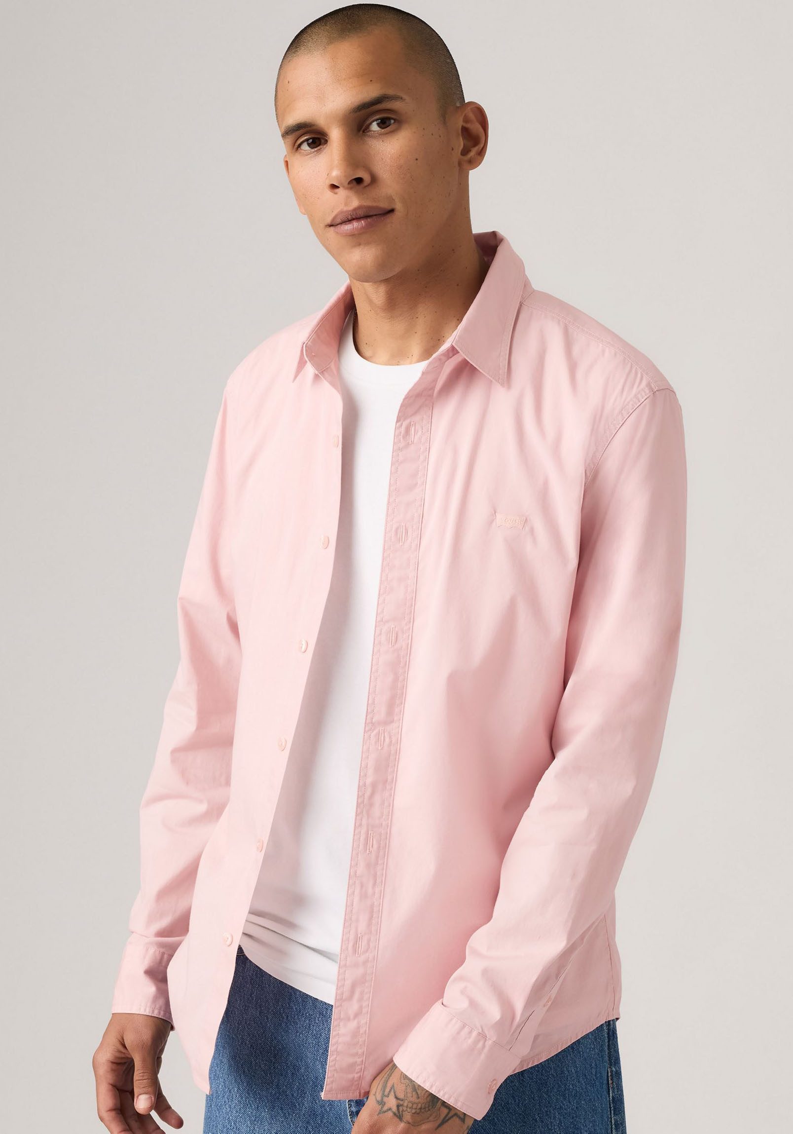 Levi's® Jeanshemd BATTERY HM SHIRT SLIM mit Logobadge günstig online kaufen