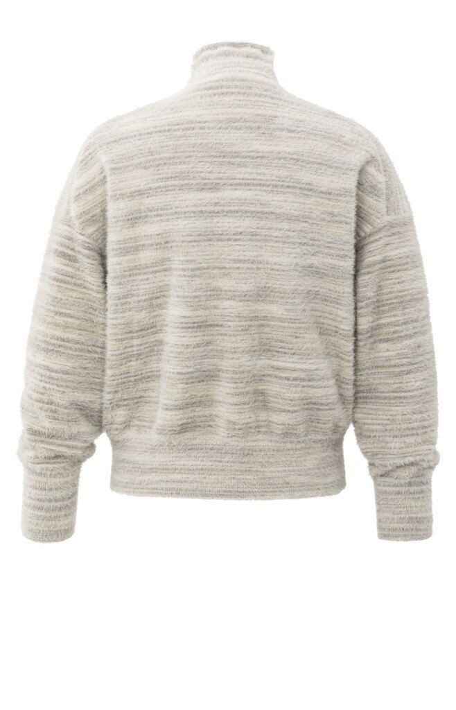 YAYA Rollkragenpullover Pullover mit dezenten Streifen günstig online kaufen