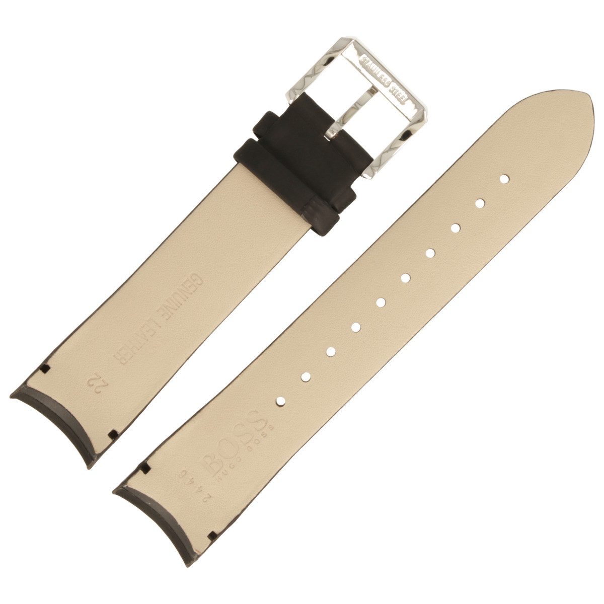 BOSS Uhrenarmband 22mm Kunststoff Schwarz 659302446