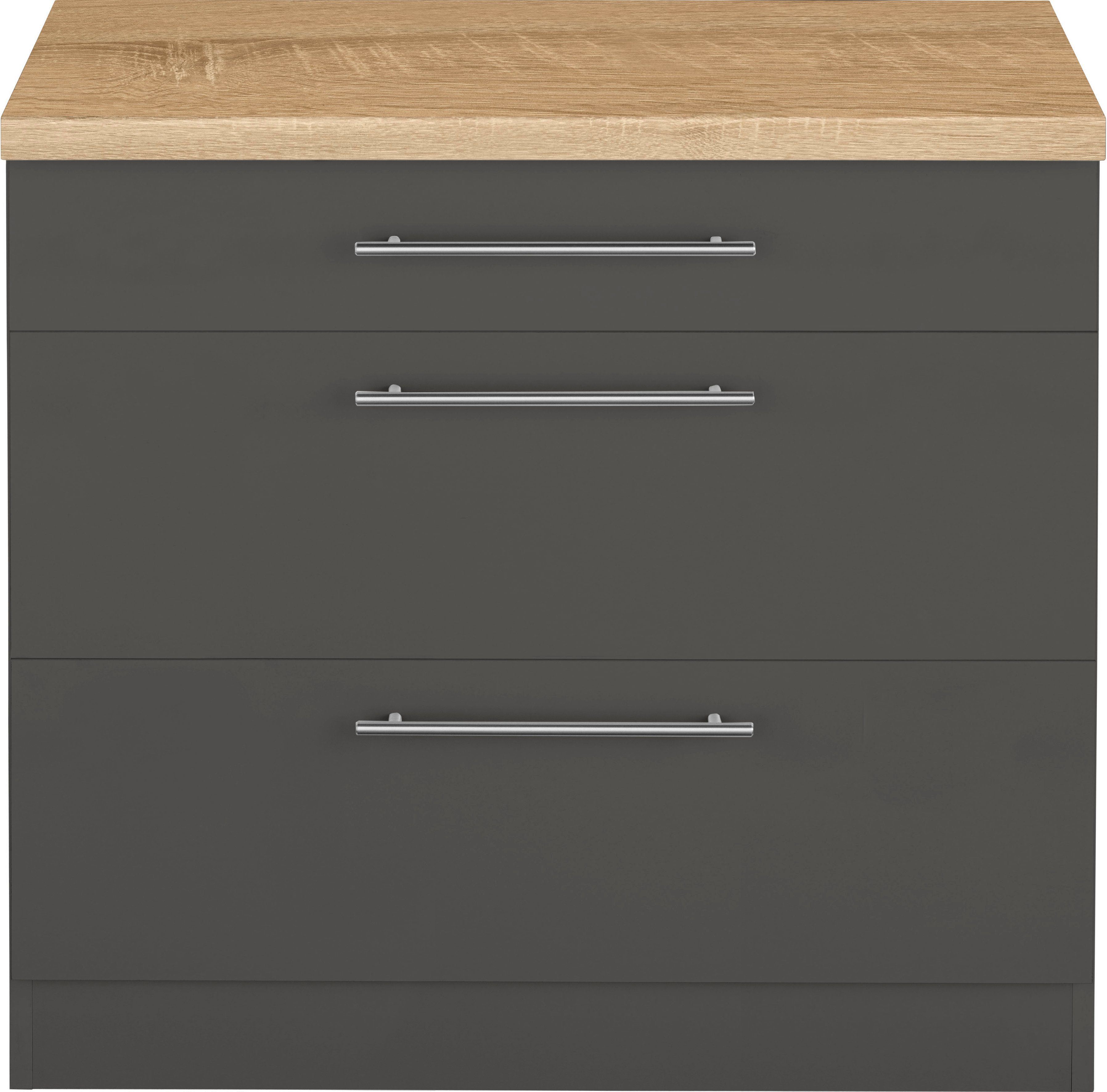 wiho Küchen Unterschrank "Unna", 90 cm breit, mit 2 großen Auszügen günstig online kaufen