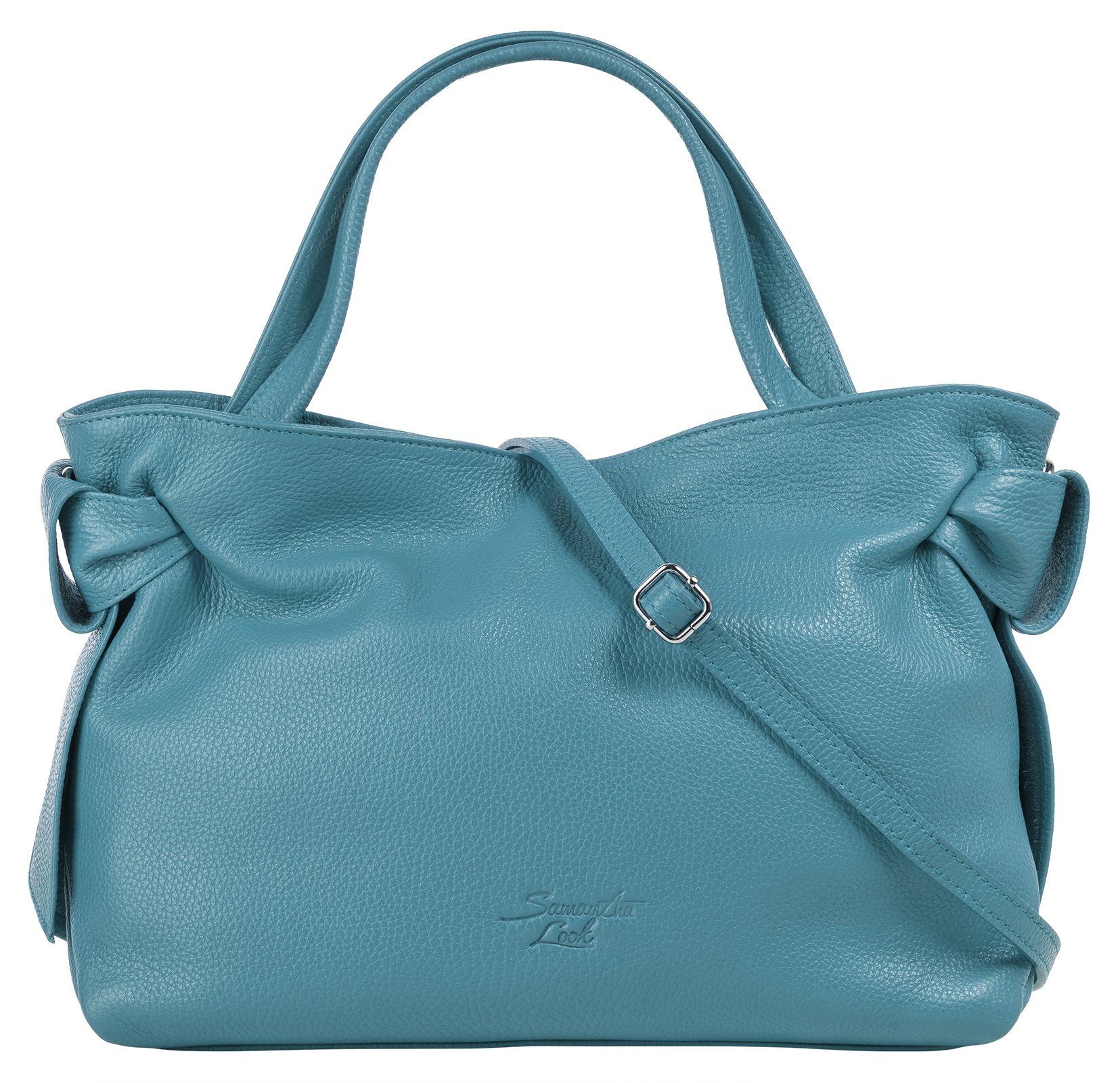 Samantha Look Henkeltasche SAMANTHA LOOK Damen echt Leder, Made in Italy, echt Leder, Made in Italy
