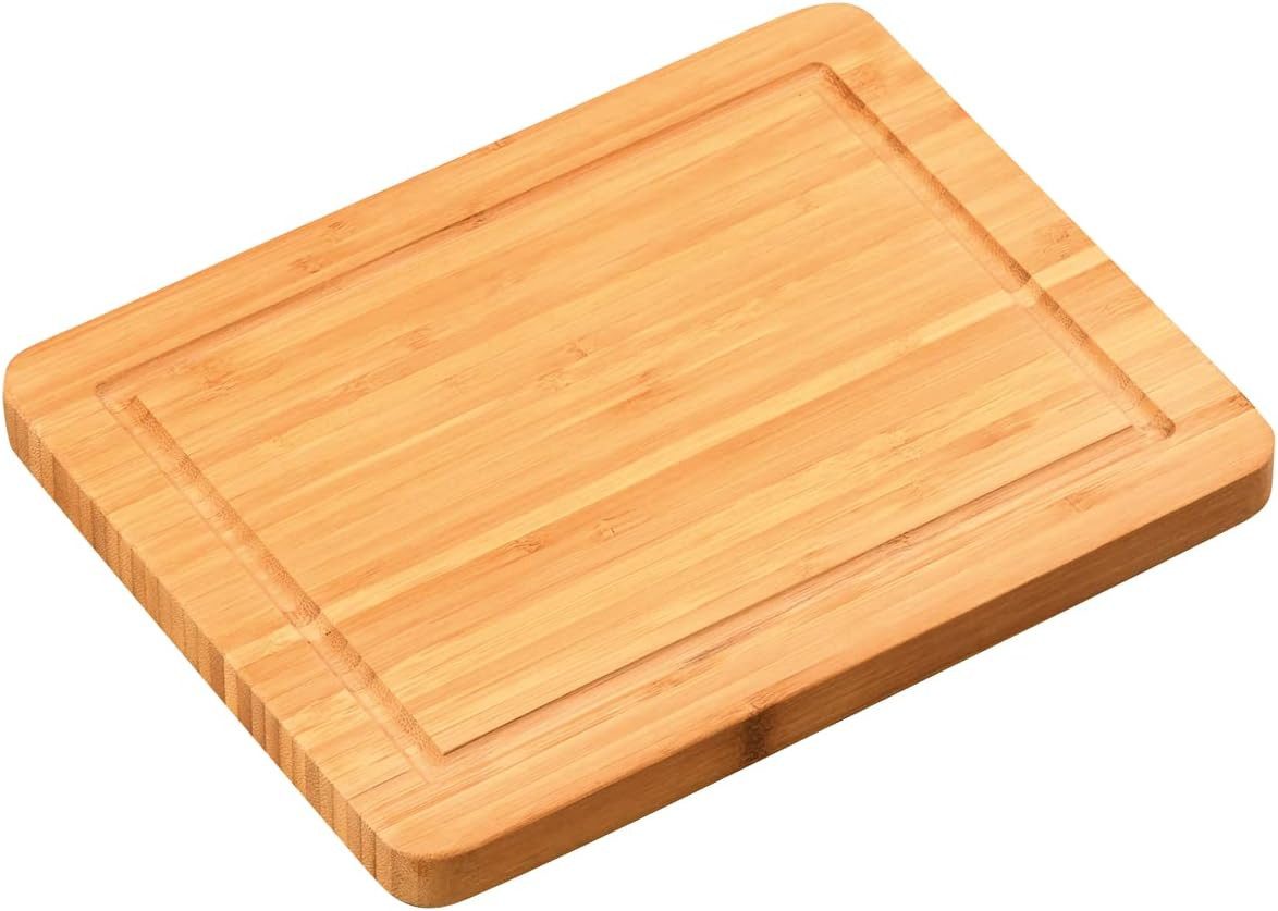 Schneidebrett Schneidebrett Servierbrett 26,5 x 20,5 x 1,9 cm aus Bambus