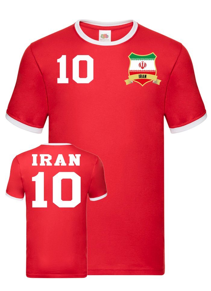 T-Shirt Herren Iran 10 Fun Fan Sport Trikot Fußball Handball Meister WM