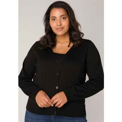 Base Level Curvy Cardigan BAS-YVONNE