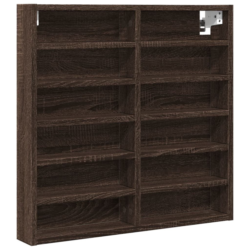 vidaXL Regal Vitrinenschrank Braun Eichen-Optik 60x8,5x58 günstig online kaufen