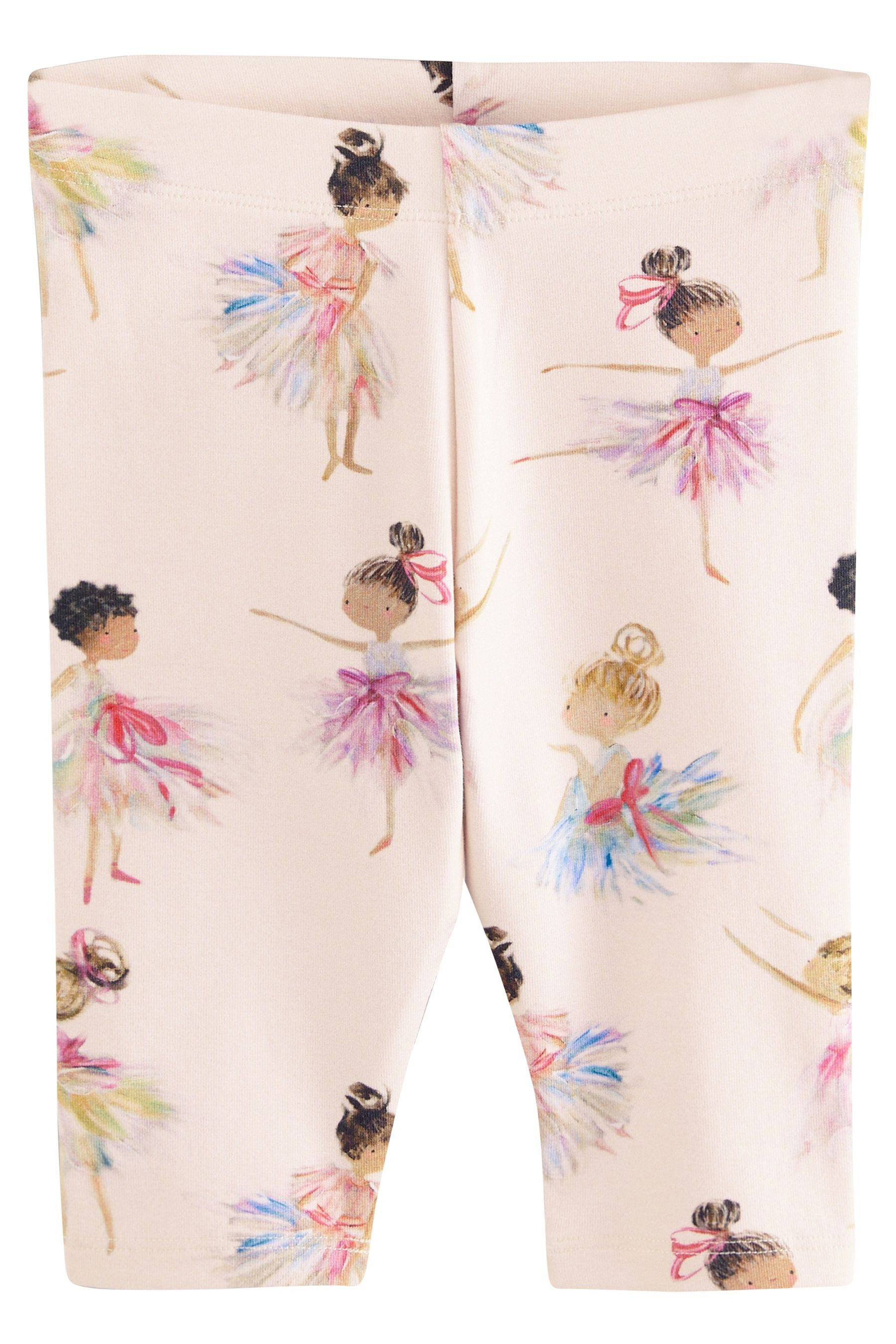 Caprileggings Gemusterte, verkürzte Leggings