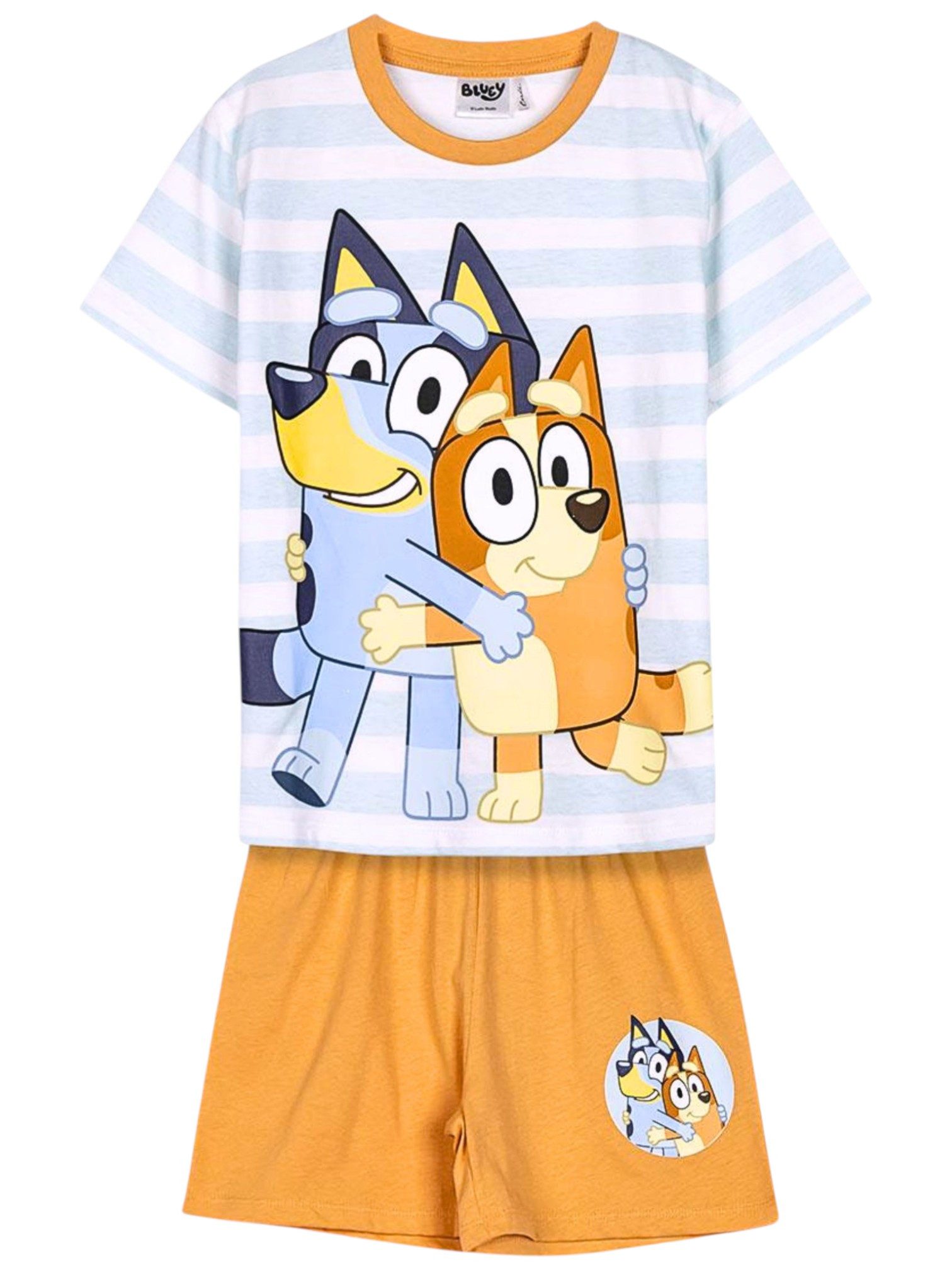 Cerdá Schlafanzug Bluey & Bingo (2 tlg) Pyjama Set kurz - Jungen Shorty Gr. 92 - 116 cm