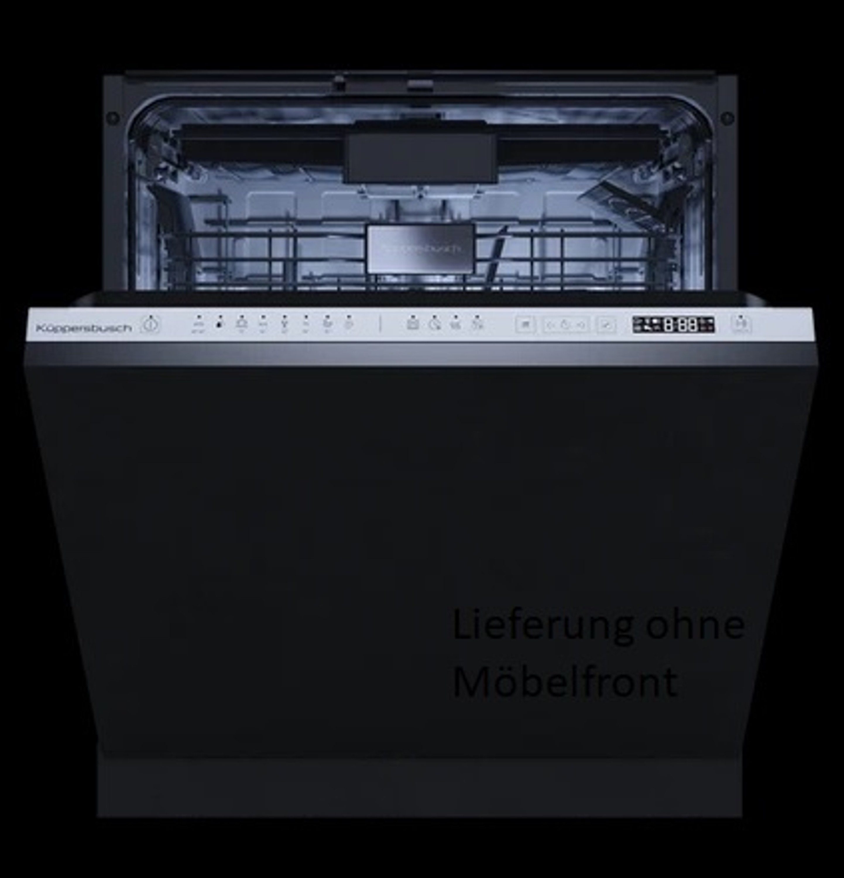 Küppersbusch vollintegrierbarer Geschirrspüler K-series.8 G6805.1v, 9.9 l, 15 Maßgedecke, LED Display, Sonderfunktionen, Bedienung über Touch