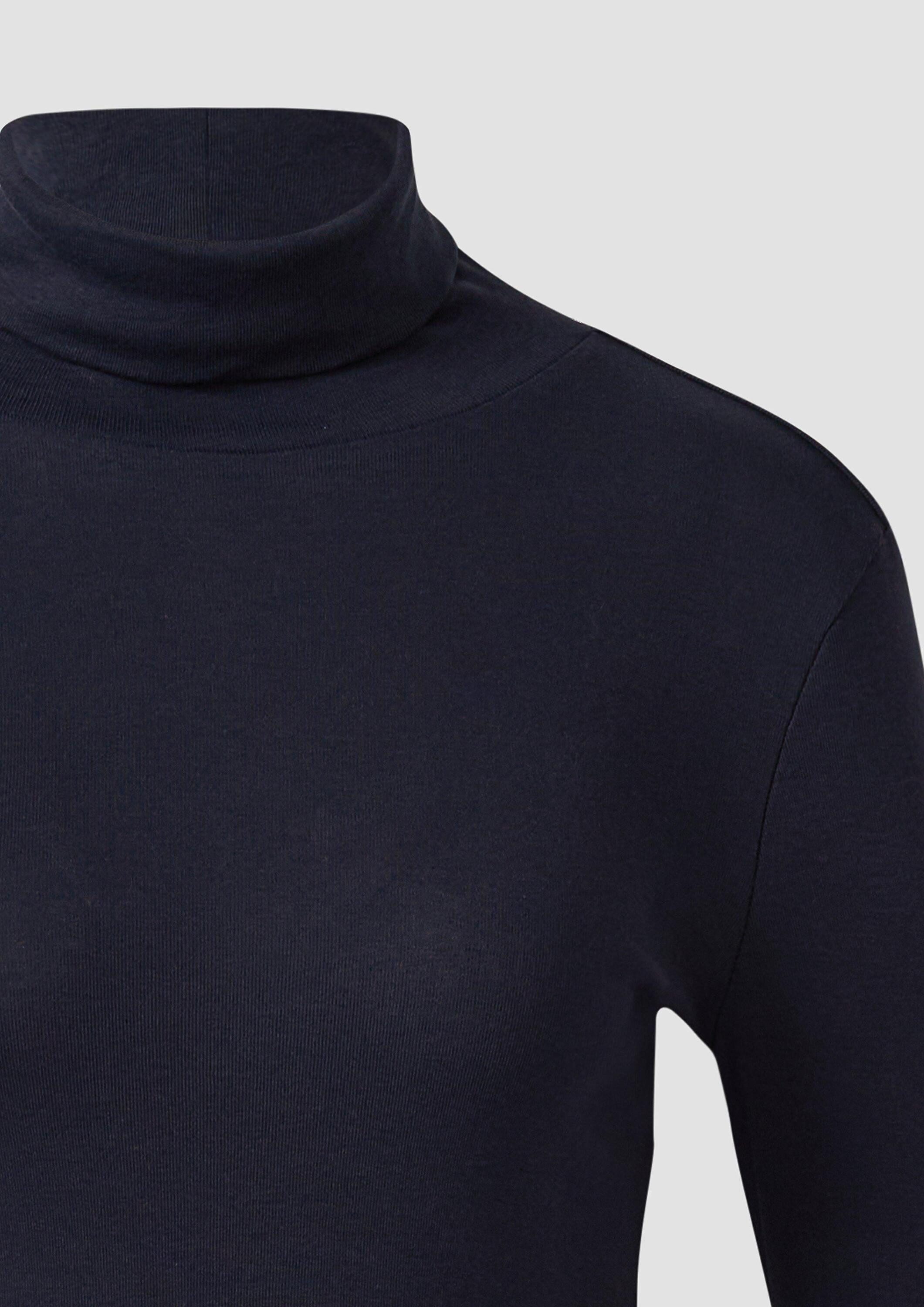 s.Oliver Langarmshirt T-Shirt Longsleeve im Slim Fit mit Rollkragen