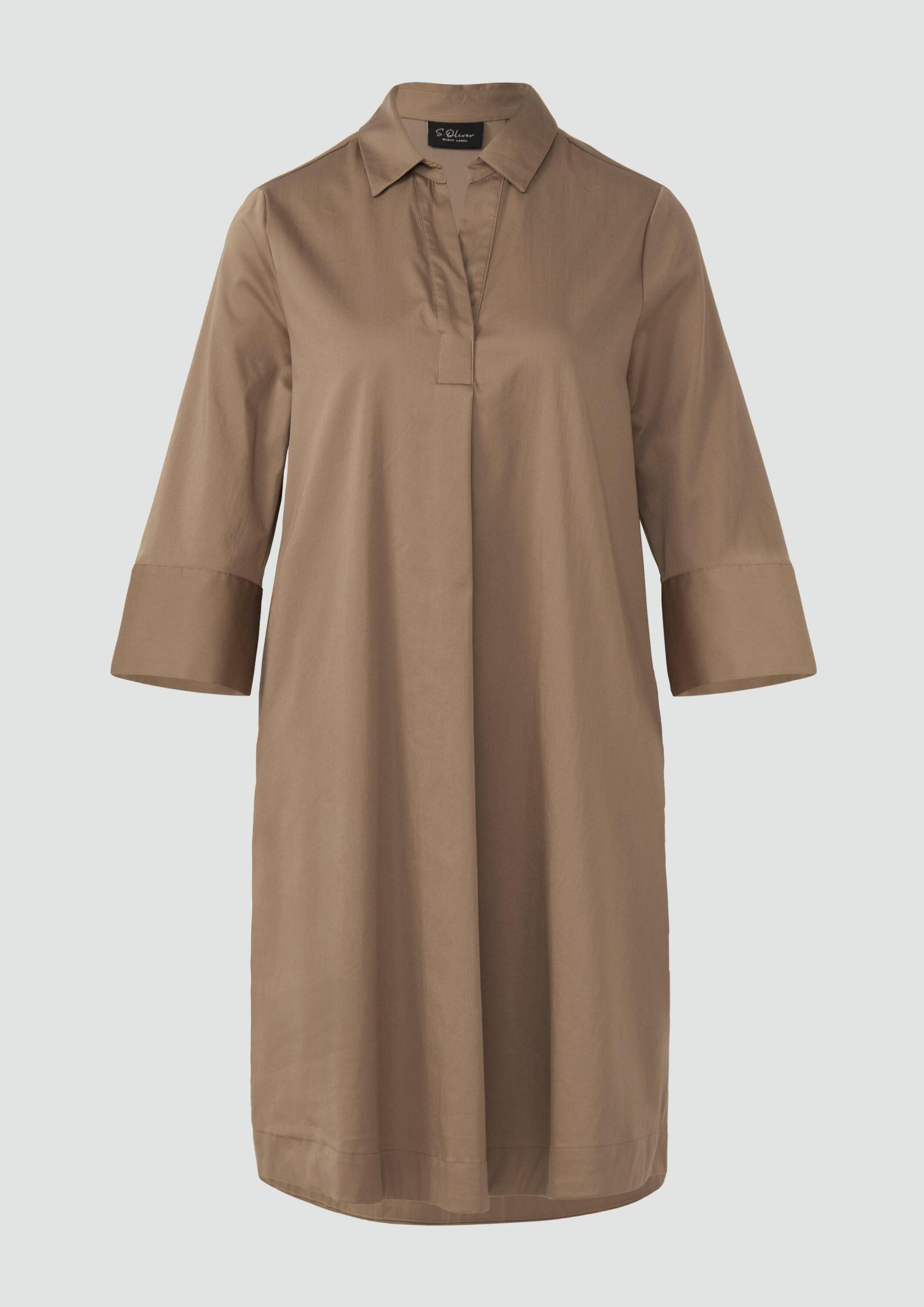 s.Oliver Minikleid Kleid Ausgestelltes Tunikakleid mit 3/4-Ärmeln