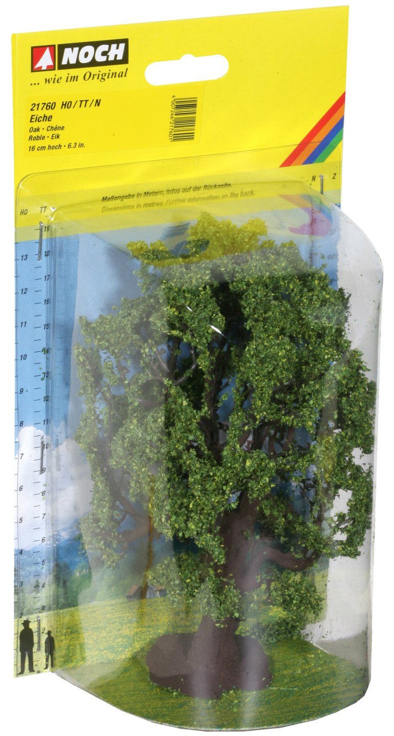 NOCH Dekobaum Grün beflockter Modellbau Baum Eiche 15 cm hoch fü