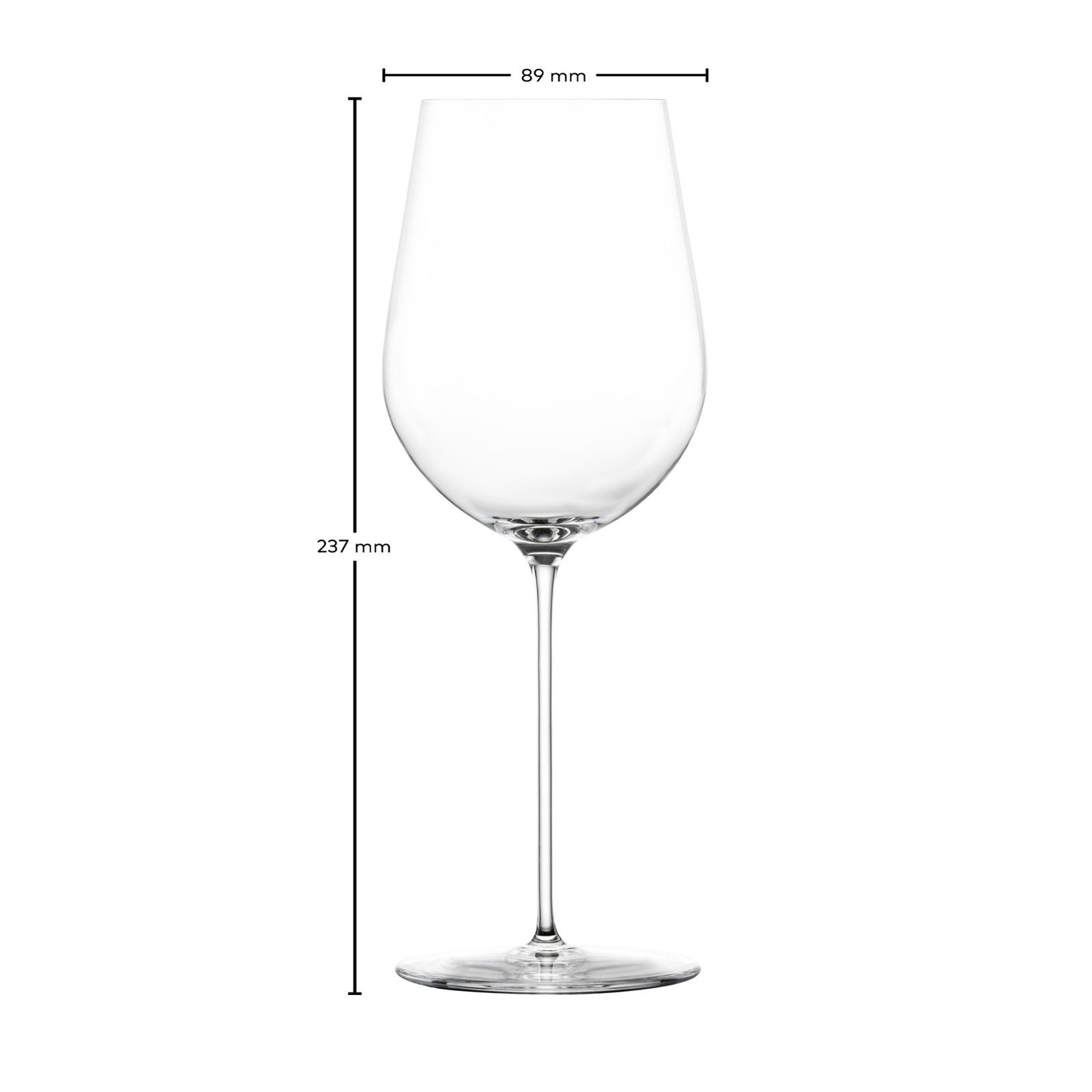 Zwiesel Glas Weißweinglas VUELO Weißweingläser 517 ml 2er Set, 2-tlg., Glas