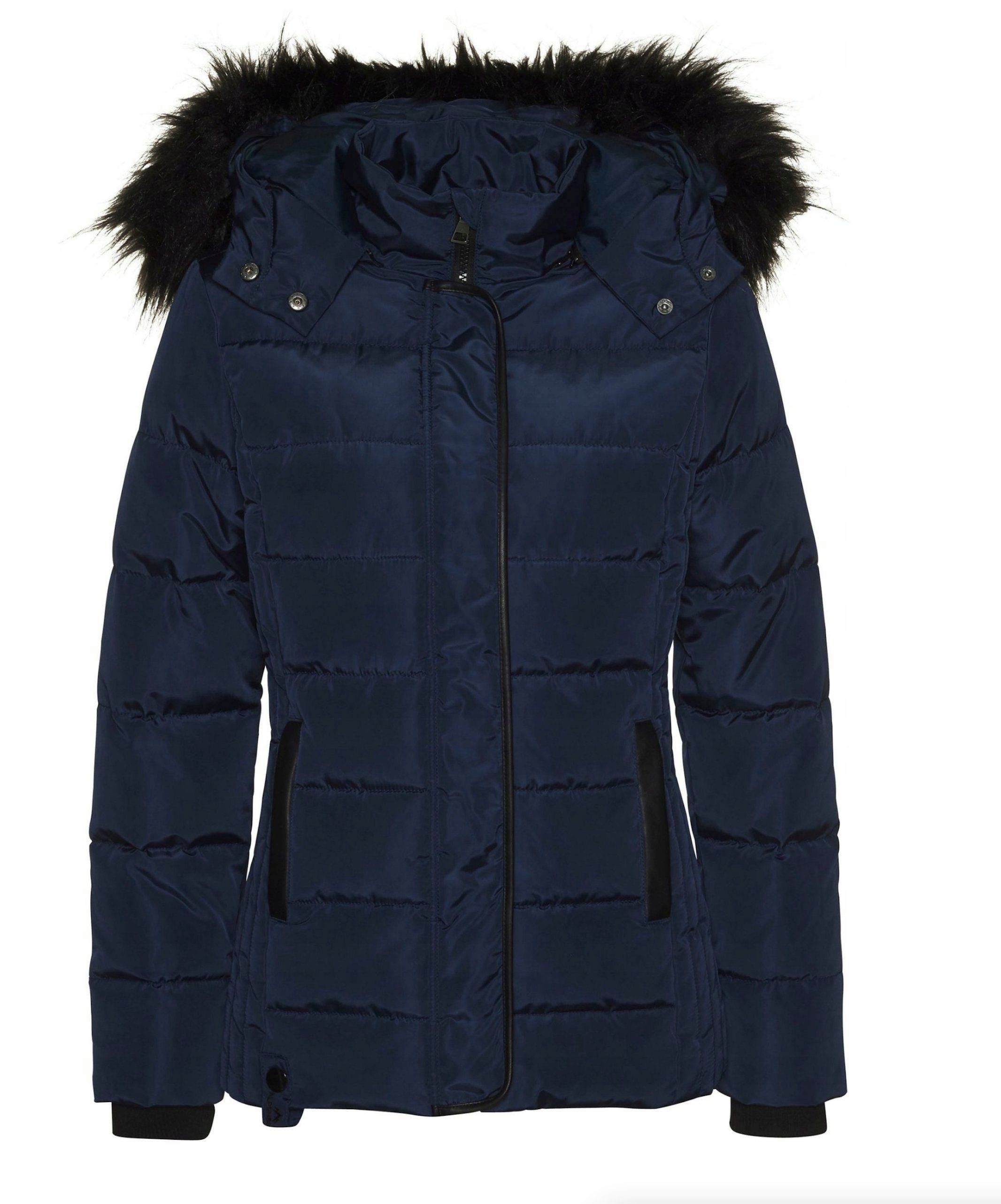 Keskin Collection Parka Qualität Kurz Parka Jacke Herbst Winter Frühling Kapuze mit abn. Fell mit abnehmbarer Kapuze