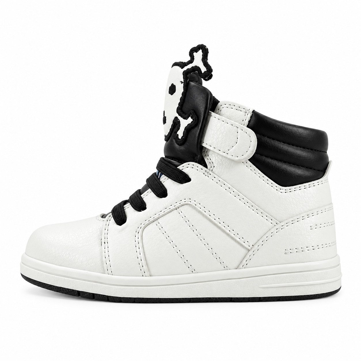 Yalion Yalion Kinder High-Top Sneaker mit Klett & Schnürung Slip-On Sneaker rutschfest – Bild 3 von 5