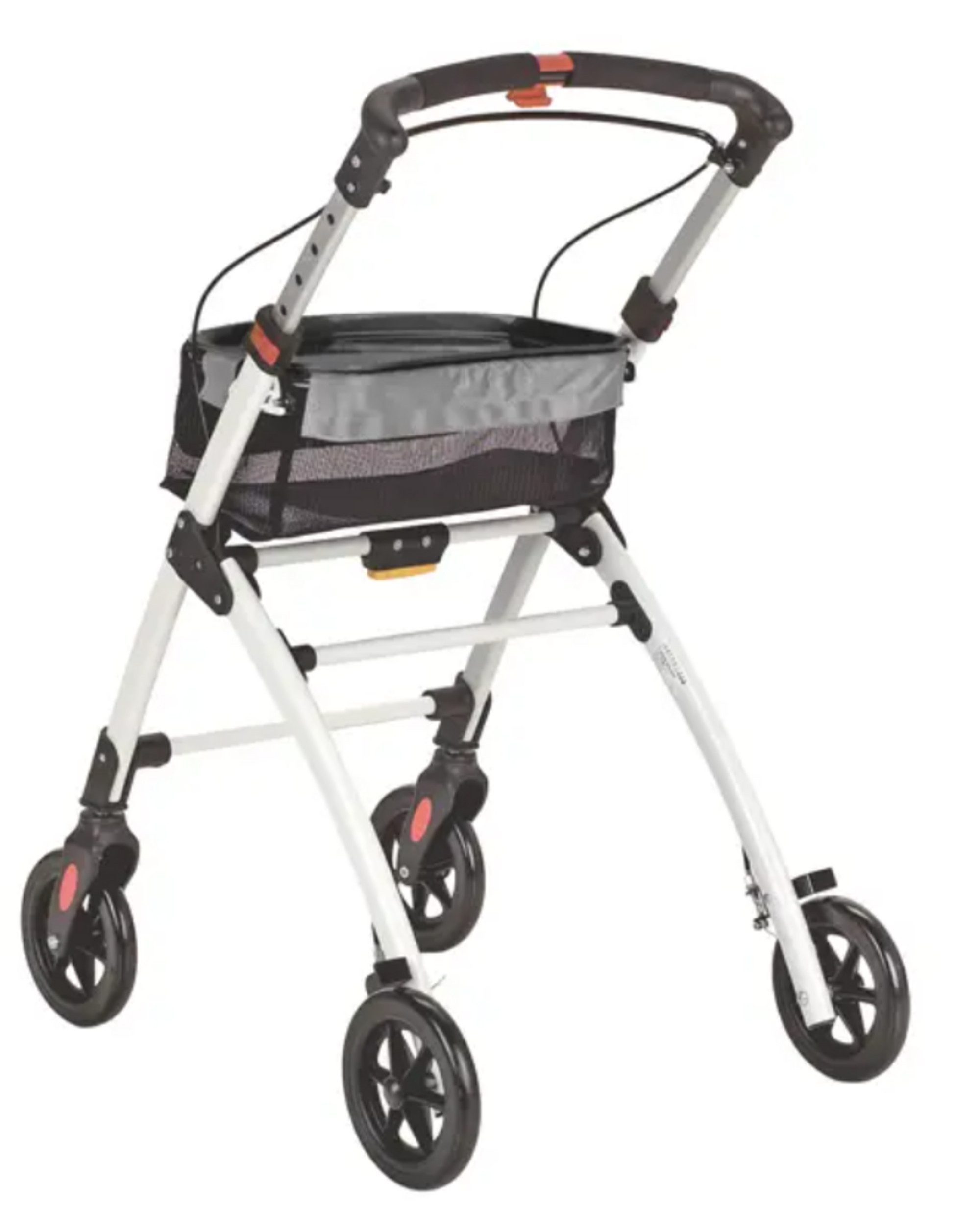 DocMed Indoor-Rollator / outdoor leichtgewicht Rollator, faltbar, sehr leicht 5fach, verstellbare Griffhöhe, Gewicht von 6kg, geeignet für Mann und Frau