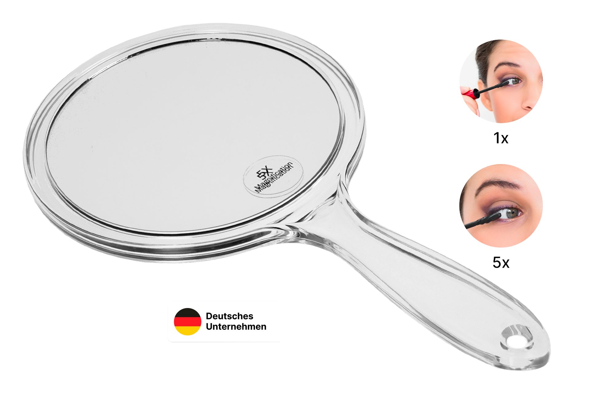 Fantasia Beauty Badspiegel Handspiegel, Acryl mit 5-fach Vergrösserung, Ø 1 günstig online kaufen