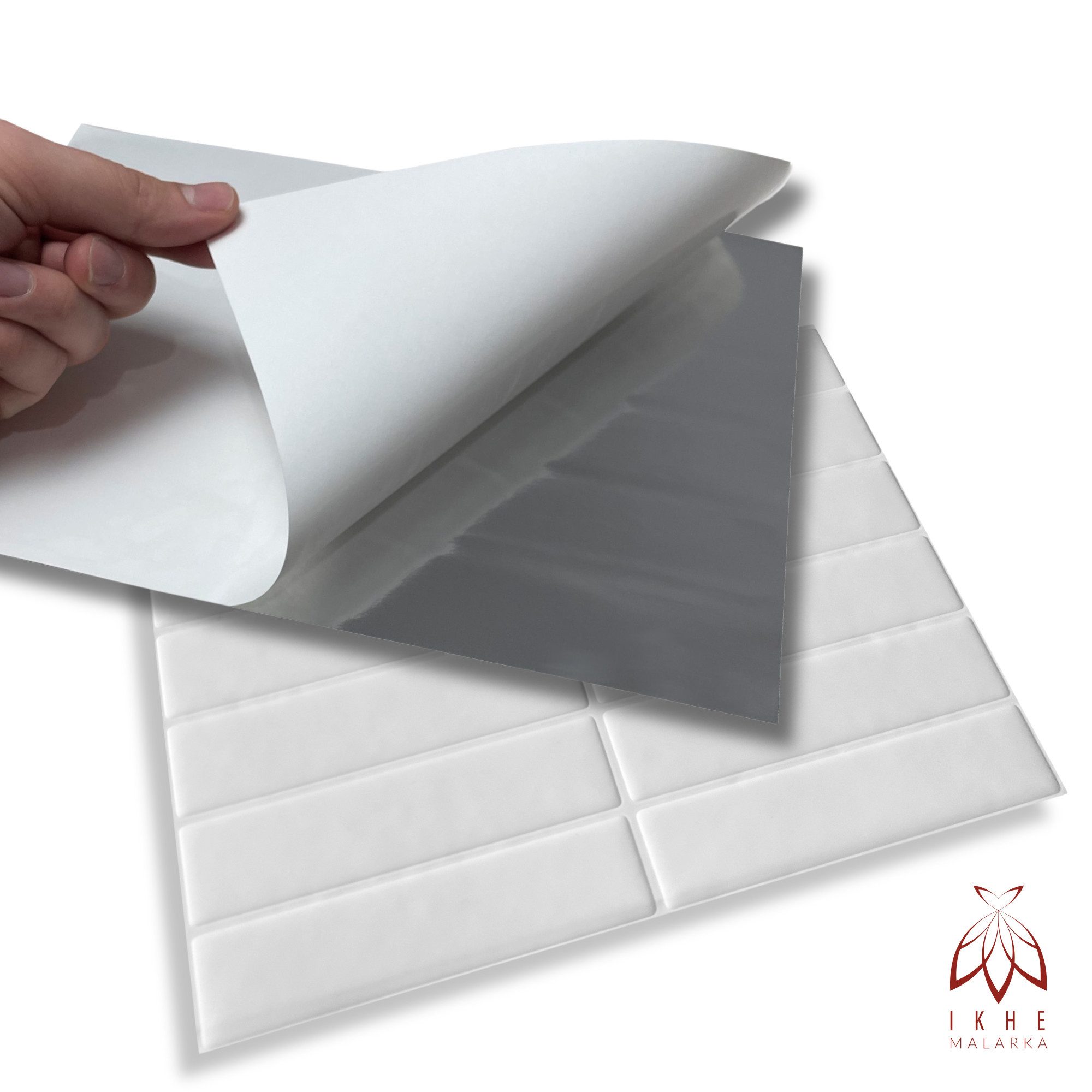 IKHEMalarka 3D Wandpaneel Selbstklebend Tapete Paneele Kunststoff Fliesen B günstig online kaufen