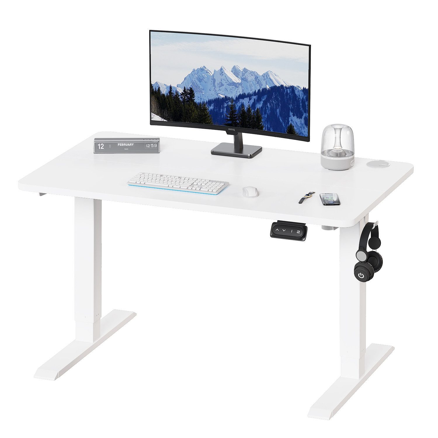Schreibtisch Höhenverstellbar elektrischer Memory-Funktion 100/120/140/160/180cm