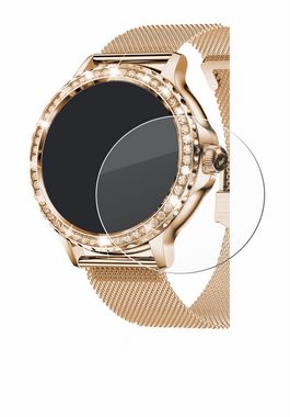 BROTECT flexible Panzerglasfolie für walkbee Smartwatch 1.3" (rund), Displayschutzglas, Schutzglas Glasfolie klar