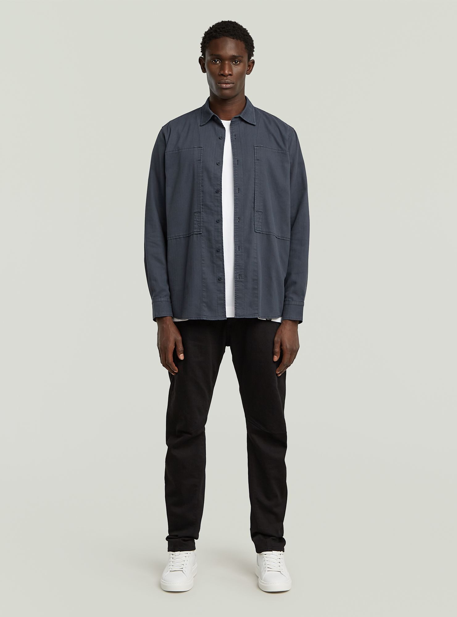 G-STAR Langarmshirt Panelled Pocket Regular Shirt