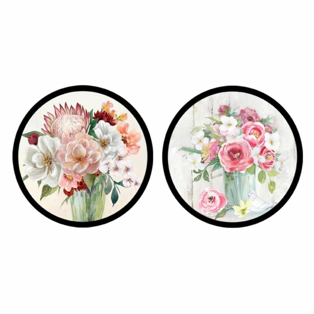 DKD Home Decor Dekovase Bild Blumenvase (80 x 3 x 80 cm) (2 pcs)