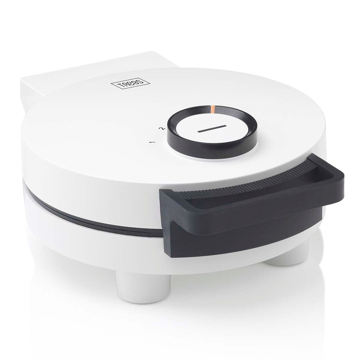 TREBS Waffeleisen 13100, 1000 W, Waffeleisen f. 5 Herzwaffeln, 1000W, 5 Stufen, doppelte Antihaft