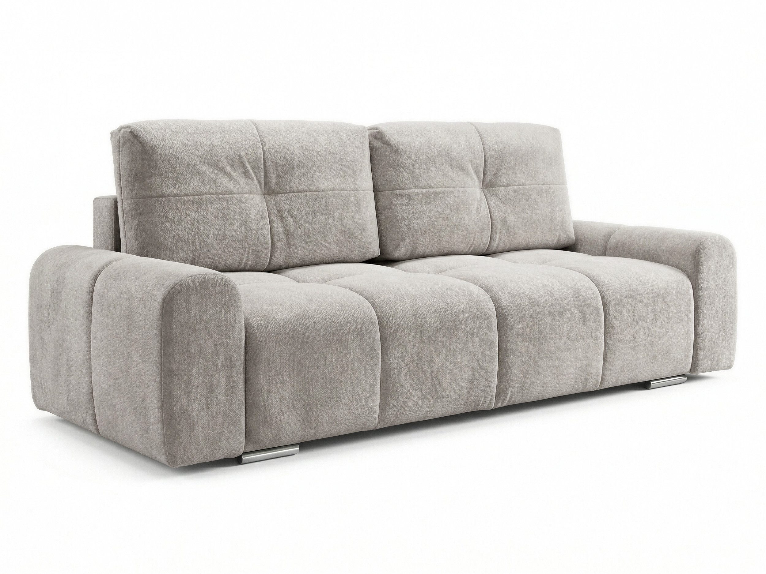 Sofnet Schlafsofa Fluffy, mit Schlaffunktion und Bettkasten, Bonellfederkern, Chenille-Bezug, große Schlaffläche 195x145 cm