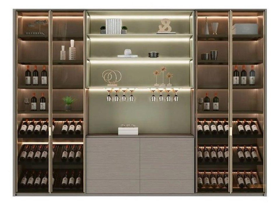 Xlmoebel Weinschrank Weinschrank Weinregal Flaschenregal Weinkühlschrank (1-St) Made in Europa
